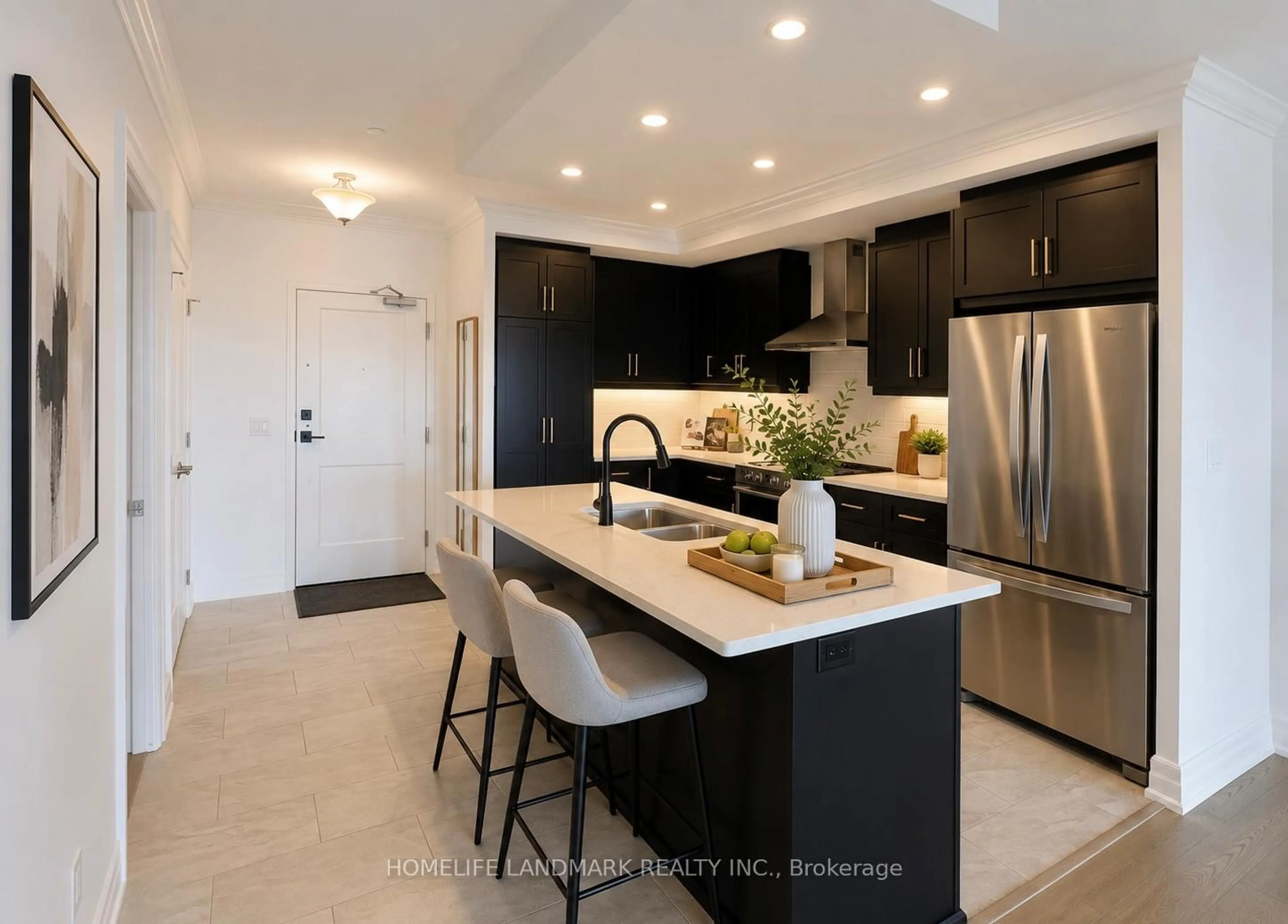Contemporary kitchen, ceramic/tile floor for 480 Callaway Rd #507, London North Ontario N6G 0Z3