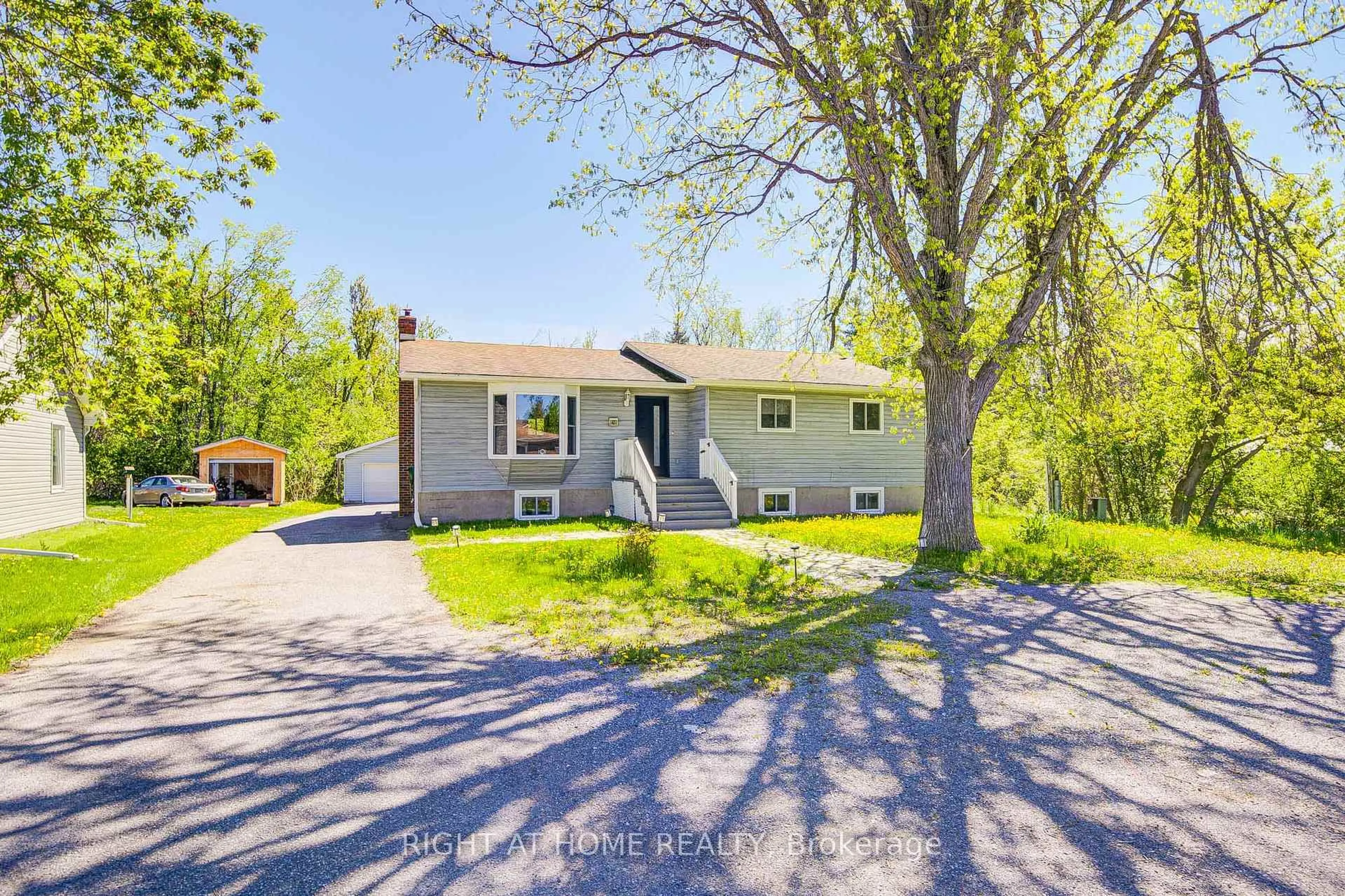 A pic from outside/outdoor area/front of a property/back of a property/a pic from drone, street for 43 West St, Kawartha Lakes Ontario K0M 1A0