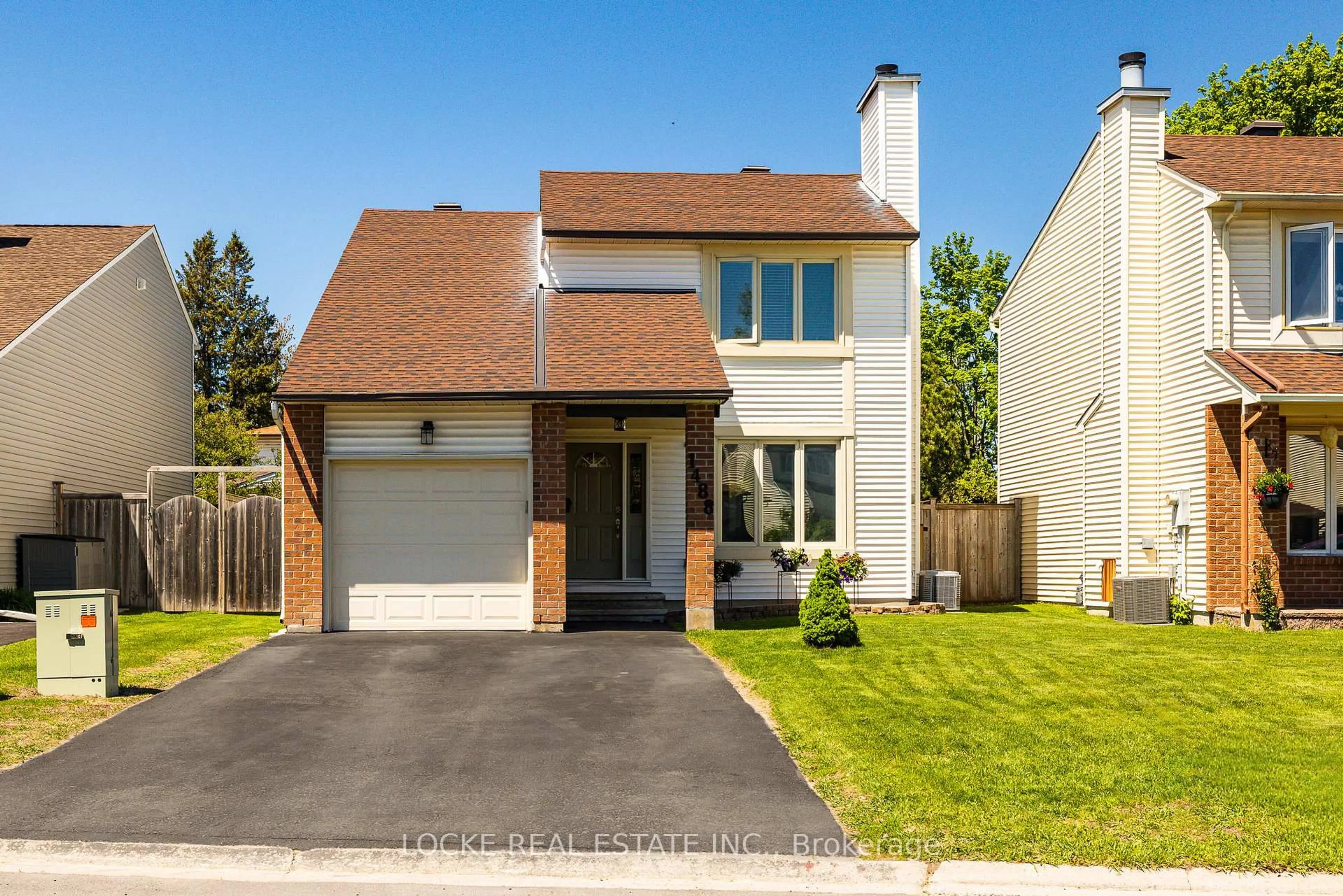 Home with brick exterior material, street for 1488 Gaultois Ave, Orleans Ontario K1C 3G9