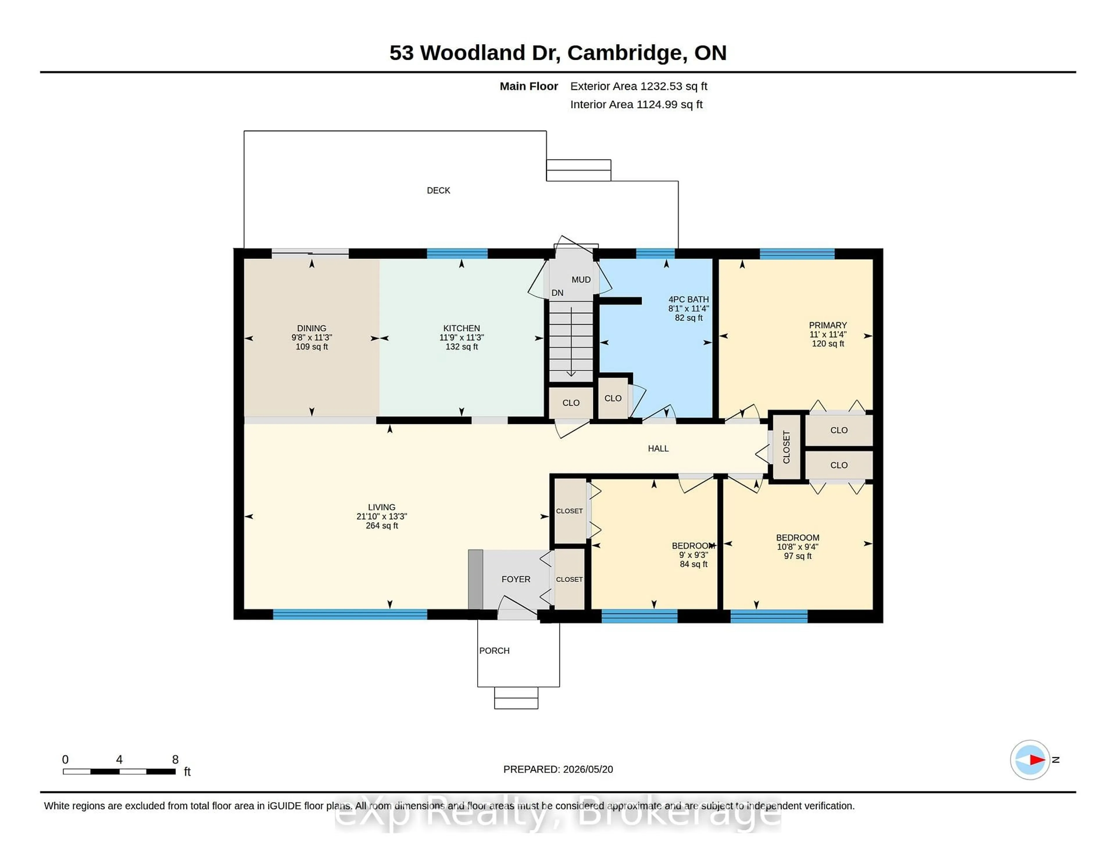 Floor plan for 53 Woodland Dr, Cambridge Ontario N1R 2X7