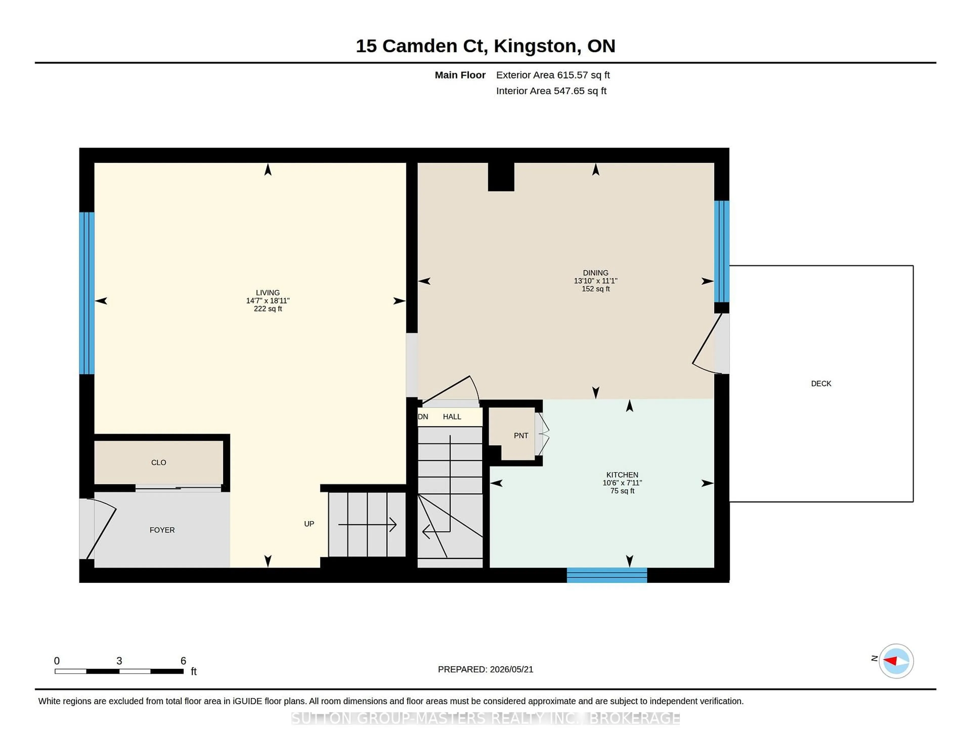 Floor plan for 15 Camden Crt, Kingston Ontario K7K 5W6
