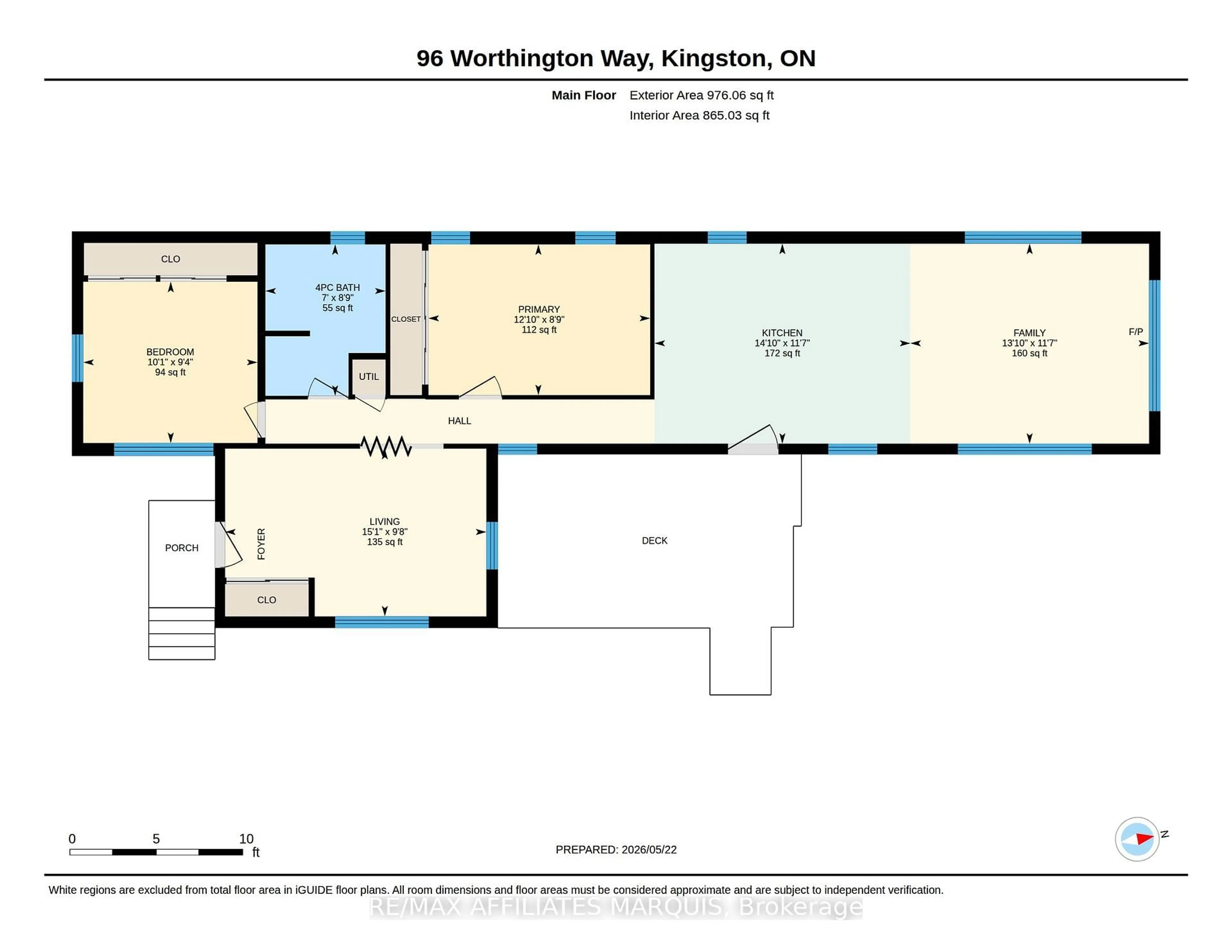 Floor plan for 96 Worthington Way, Kingston Ontario K7K 5C6