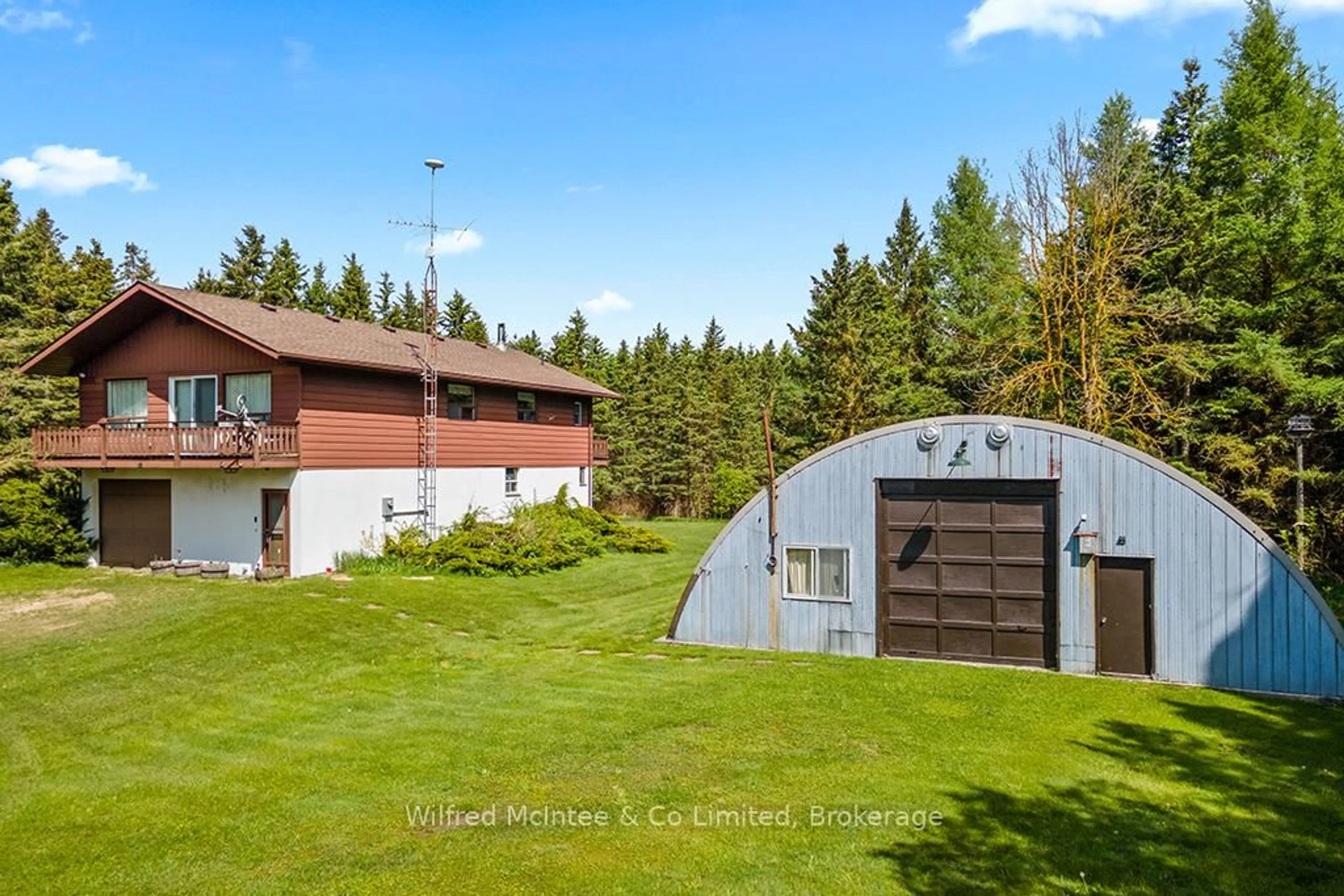 A pic from outside/outdoor area/front of a property/back of a property/a pic from drone, unknown for 8446 Line 12, Wellington North Ontario N0G 1N0