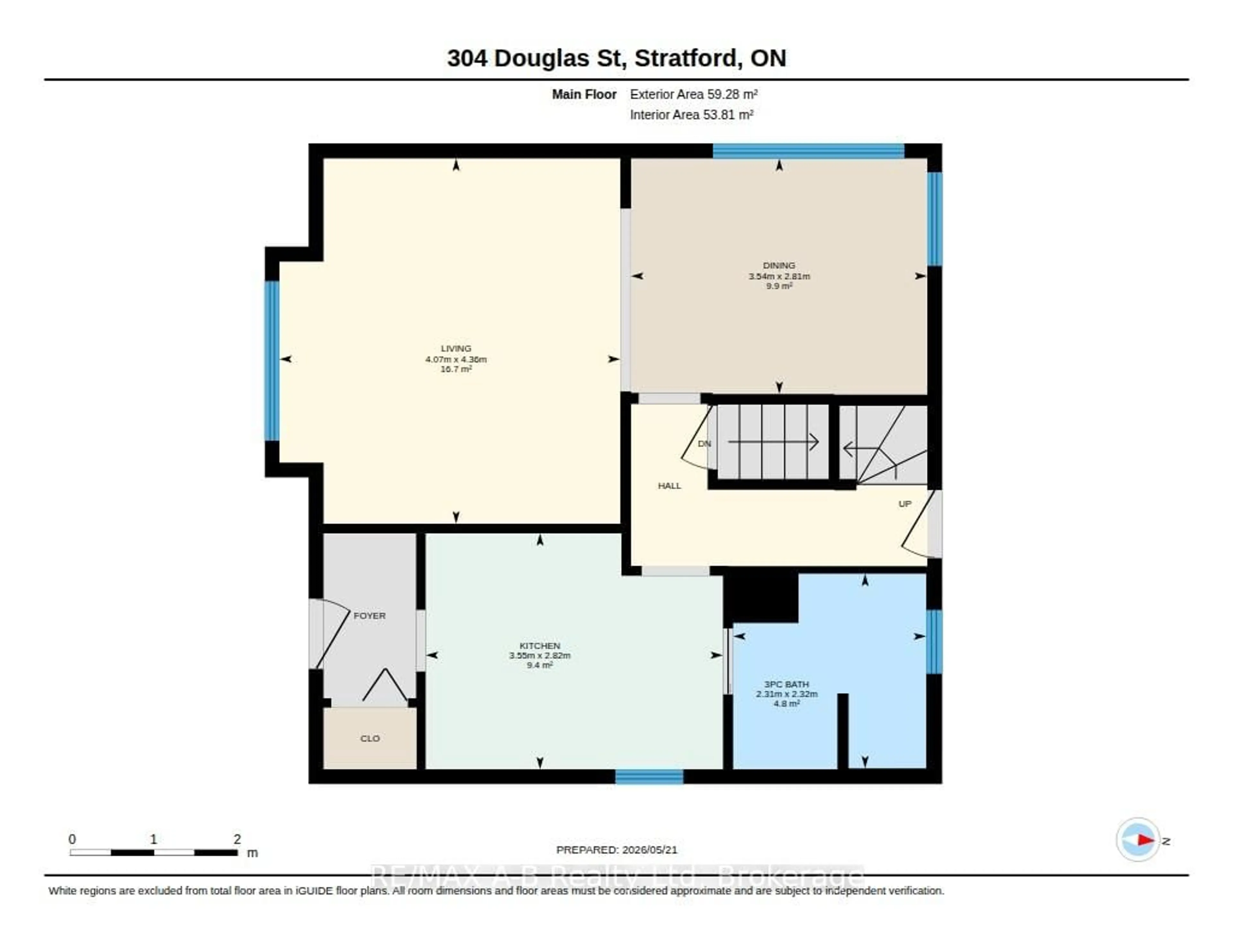 Floor plan for 304 Douglas St, Stratford Ontario N5A 5R3