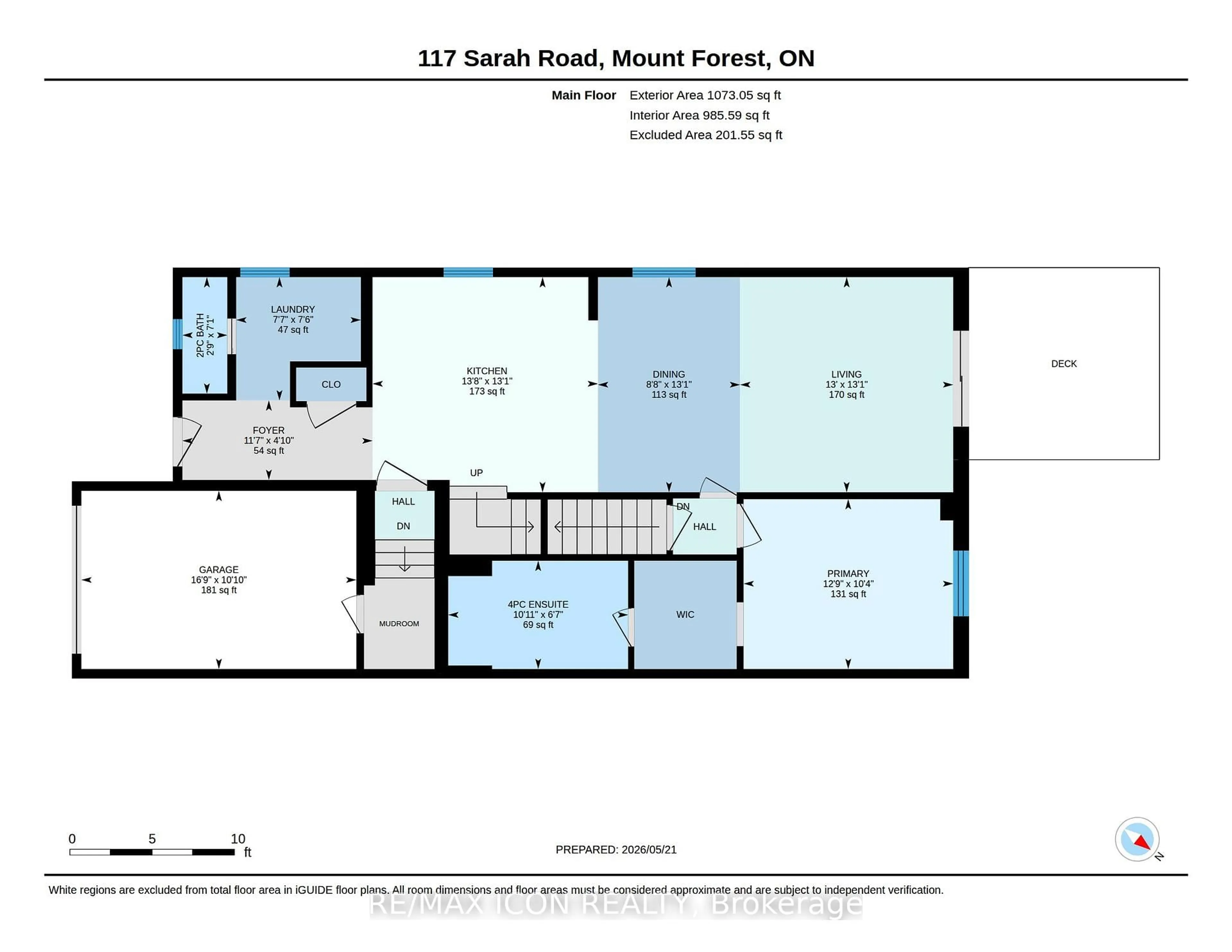Floor plan for 117 Sarah Rd, Wellington North Ontario N0G 2L2