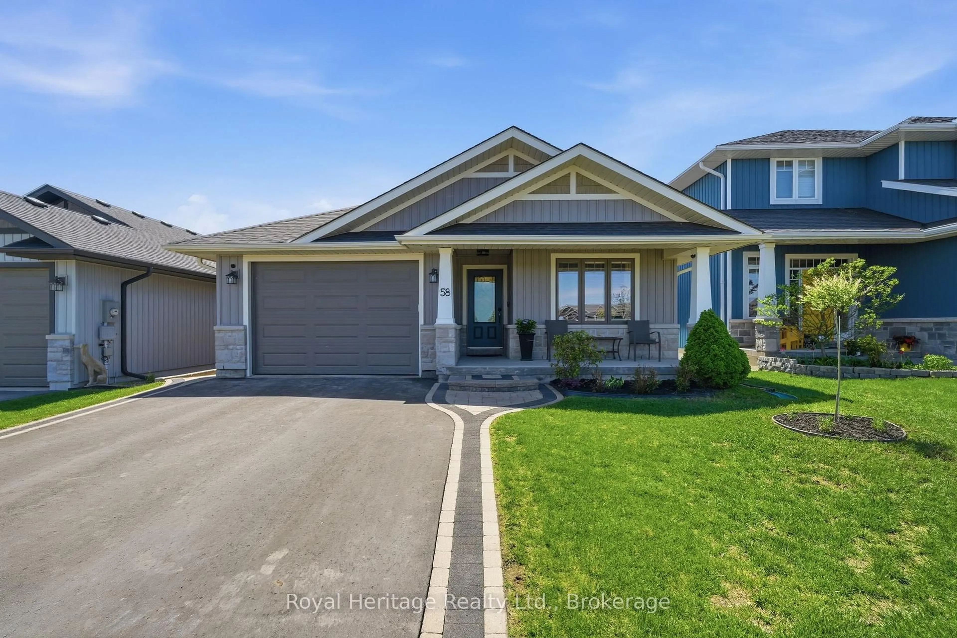 Home with vinyl exterior material, street for 58 Glenview Cres, Belleville Ontario K8P 0G3