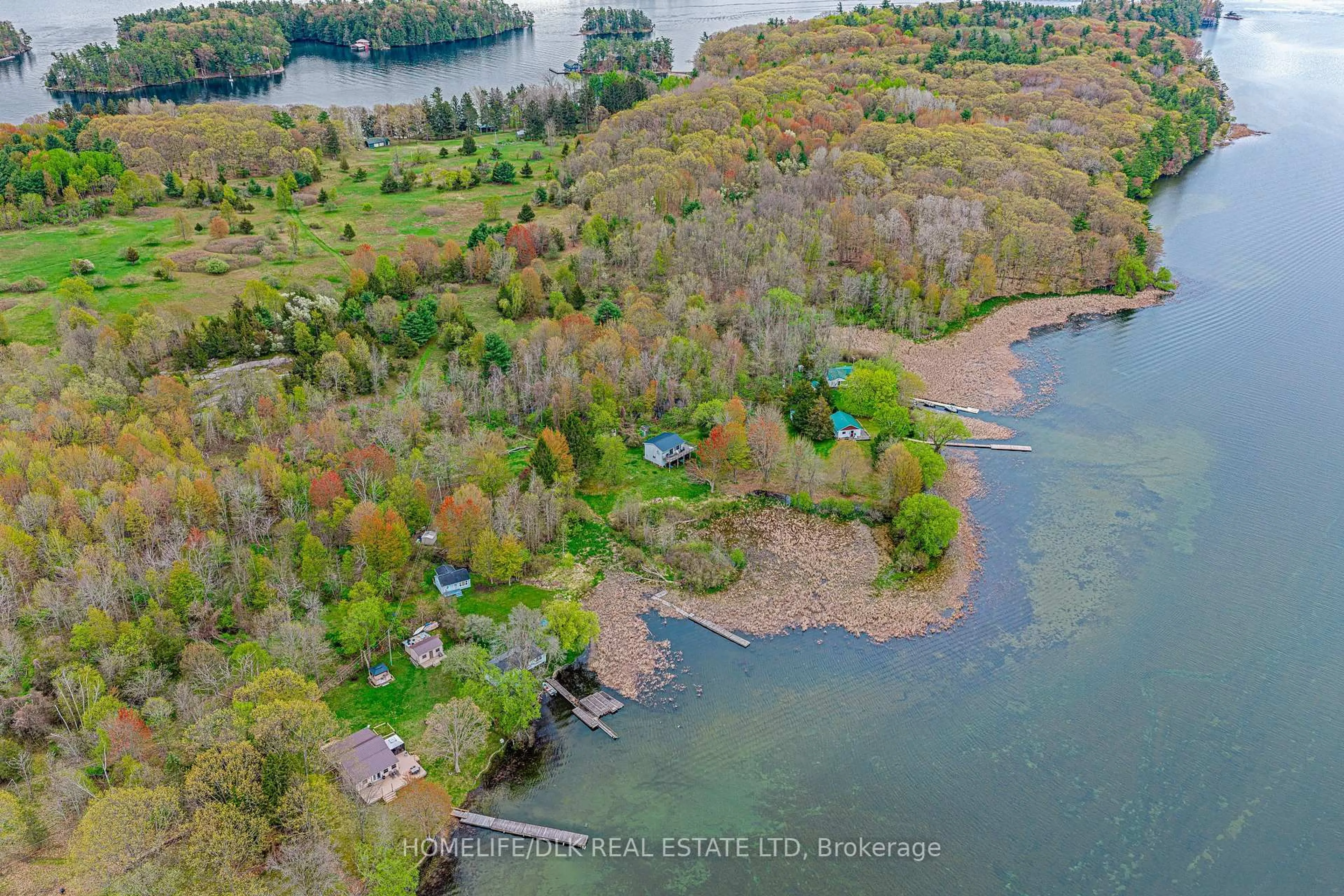A pic from outside/outdoor area/front of a property/back of a property/a pic from drone, water/lake/river/ocean view for 395 Tar Island, Leeds and the Thousand Islands Ontario K0E 1R0
