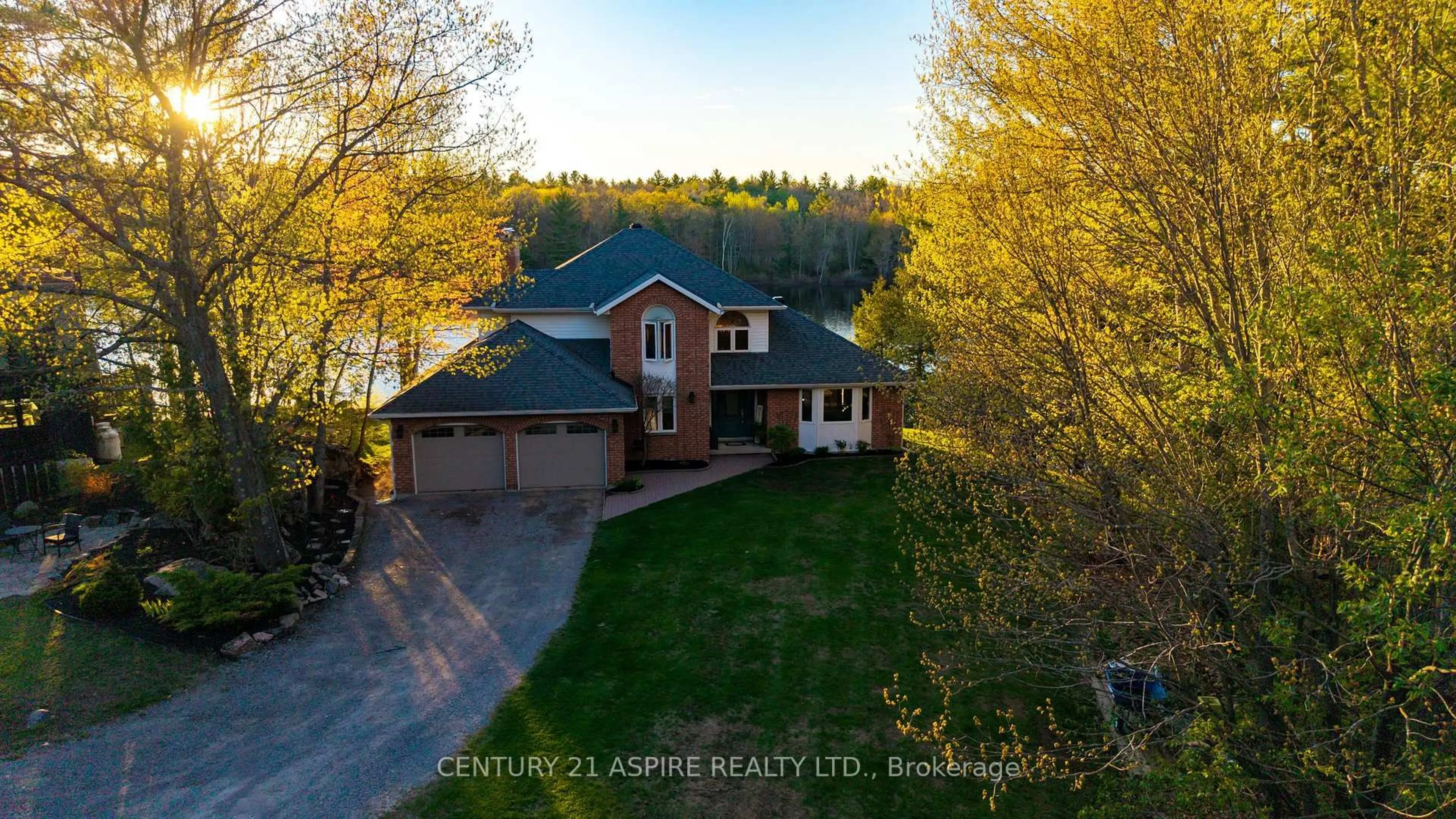 A pic from outside/outdoor area/front of a property/back of a property/a pic from drone, water/lake/river/ocean view for 284 Rantz Rd, Petawawa Ontario K8H 2W8