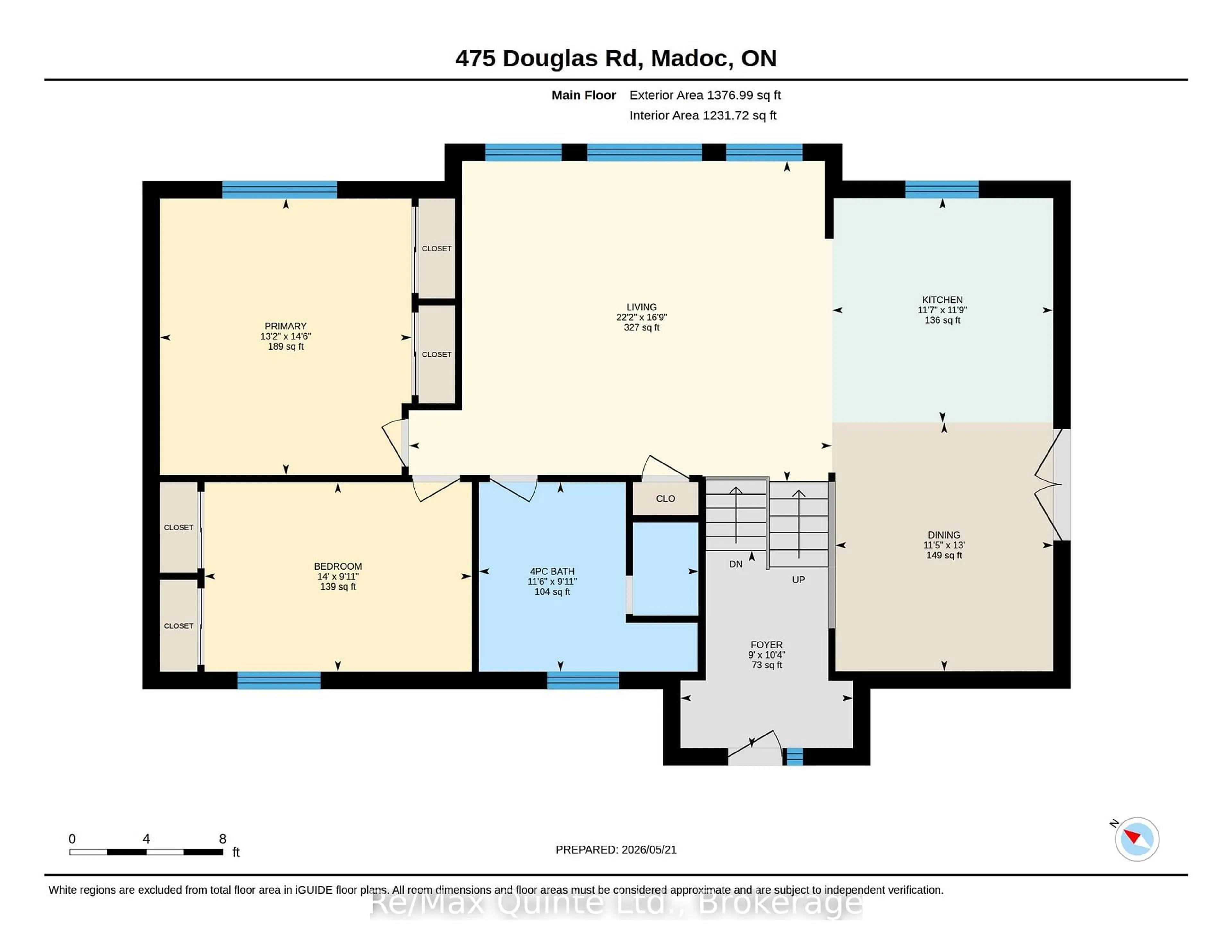 Floor plan for 475 Douglas Rd, Madoc Ontario K0K 2K0