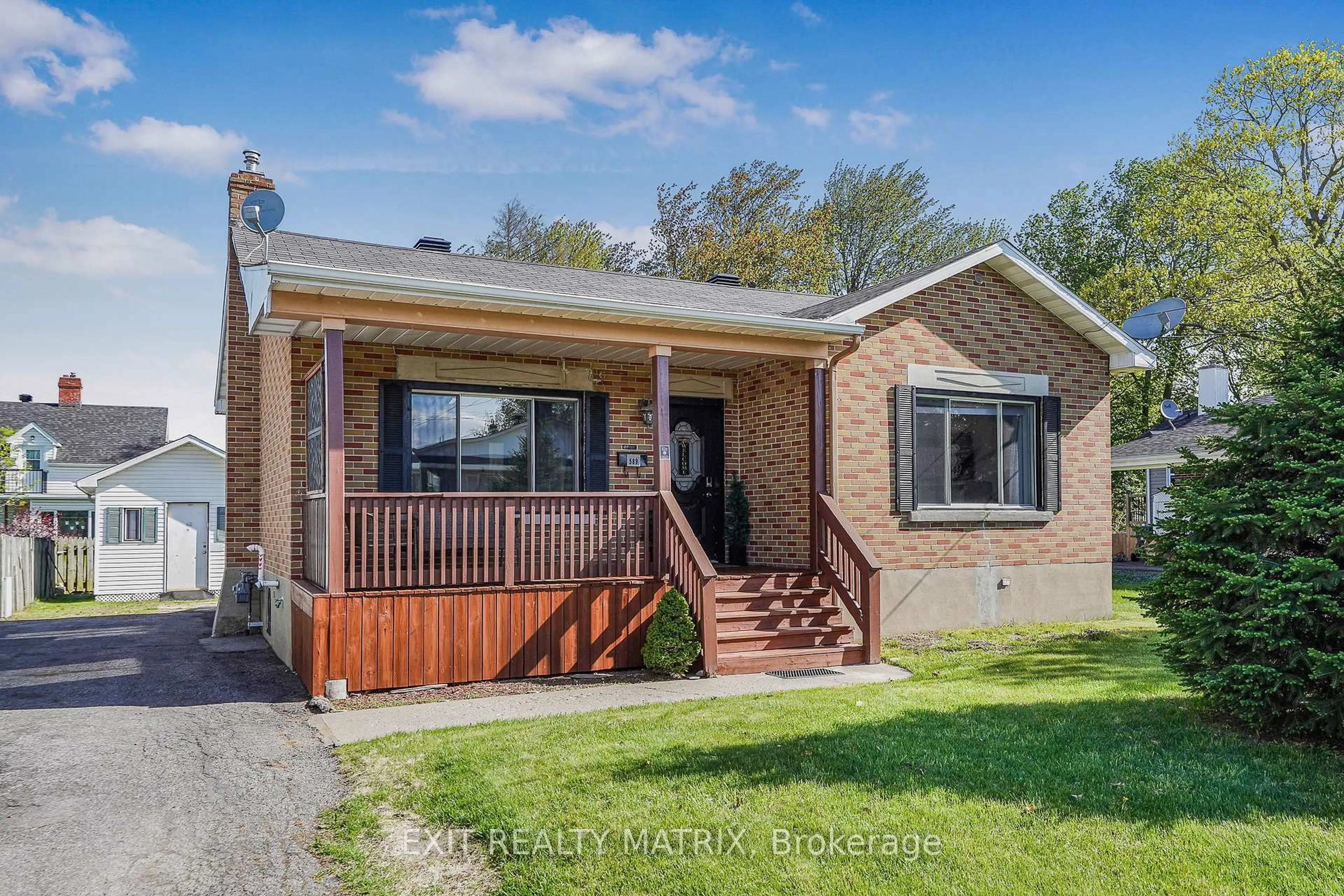 Home with brick exterior material, street for 589 Lafleche Rd, Hawkesbury Ontario K6A 1N3