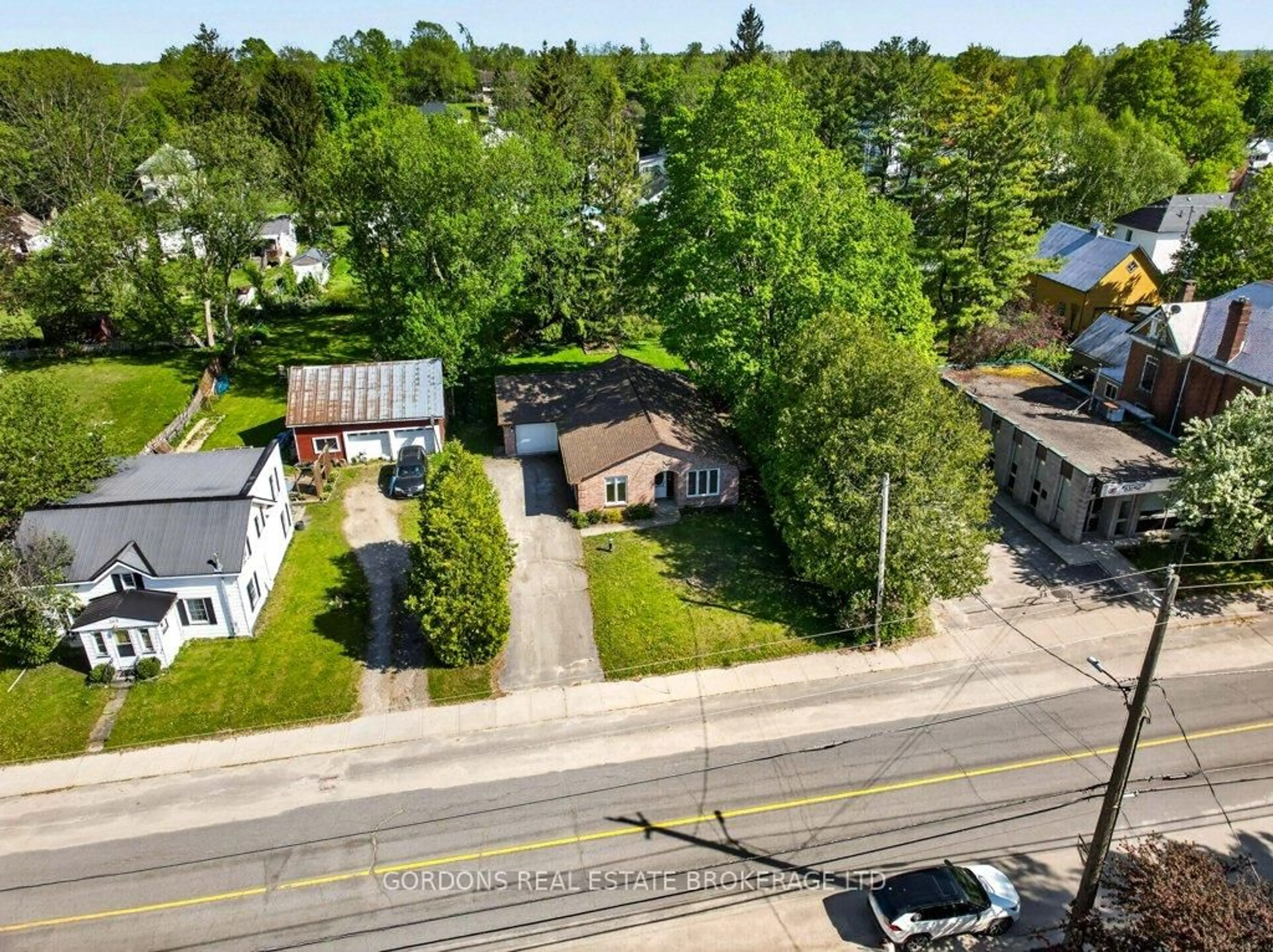 A pic from outside/outdoor area/front of a property/back of a property/a pic from drone, street for 163 Main St, Leeds and the Thousand Islands Ontario K0H 2N0
