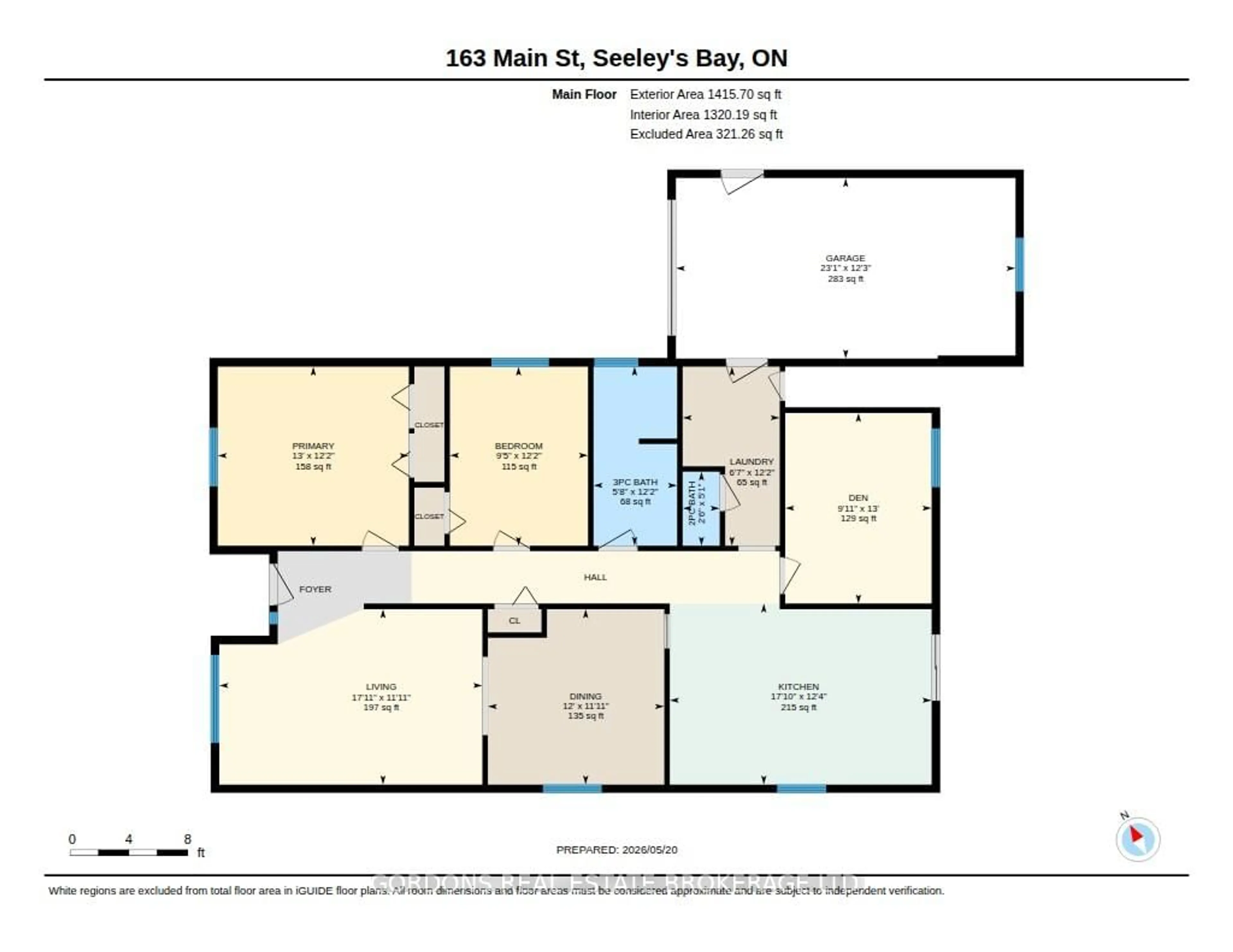 Floor plan for 163 Main St, Leeds and the Thousand Islands Ontario K0H 2N0