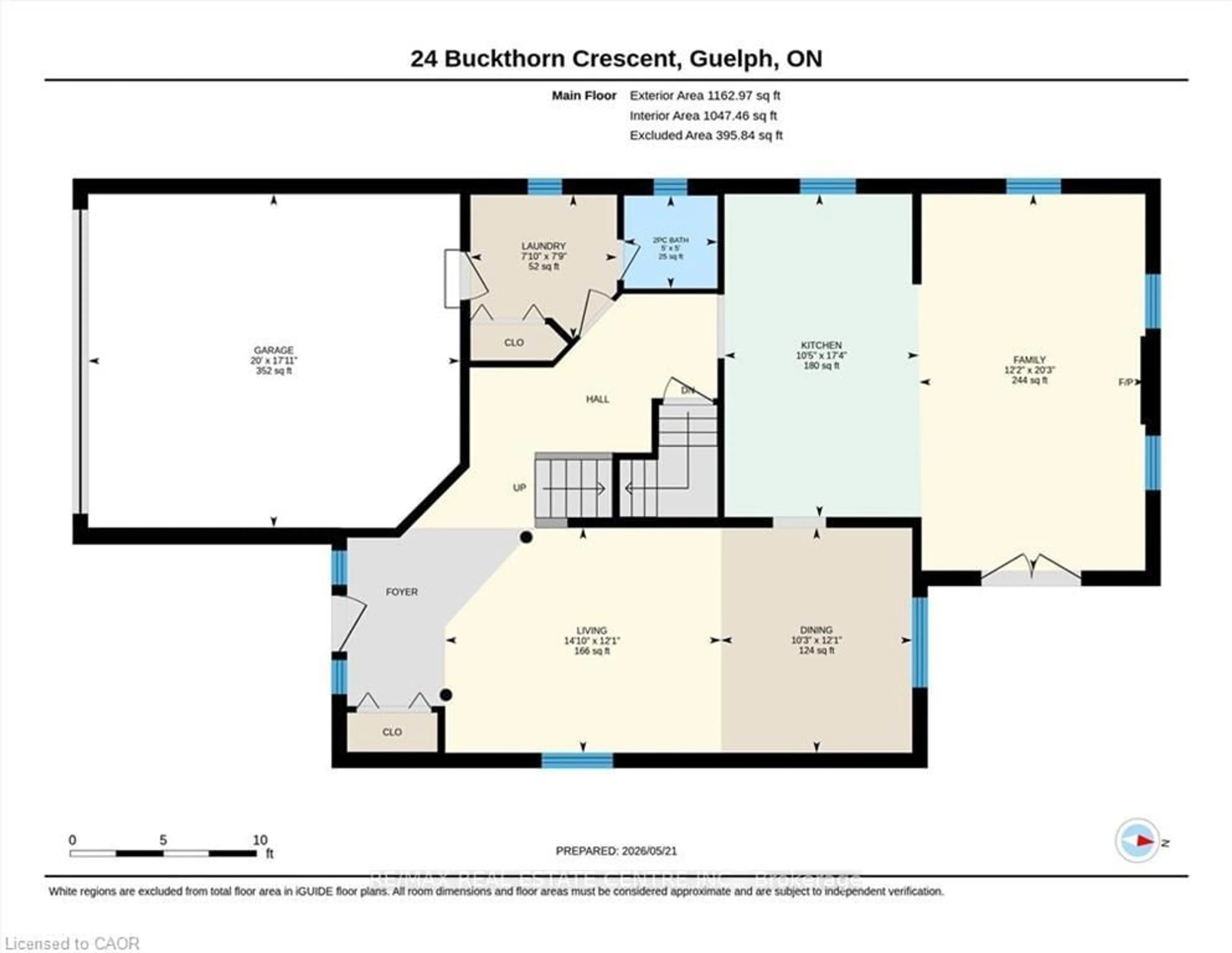 Floor plan for 24 Buckthorn Cres, Guelph Ontario N1E 7C3