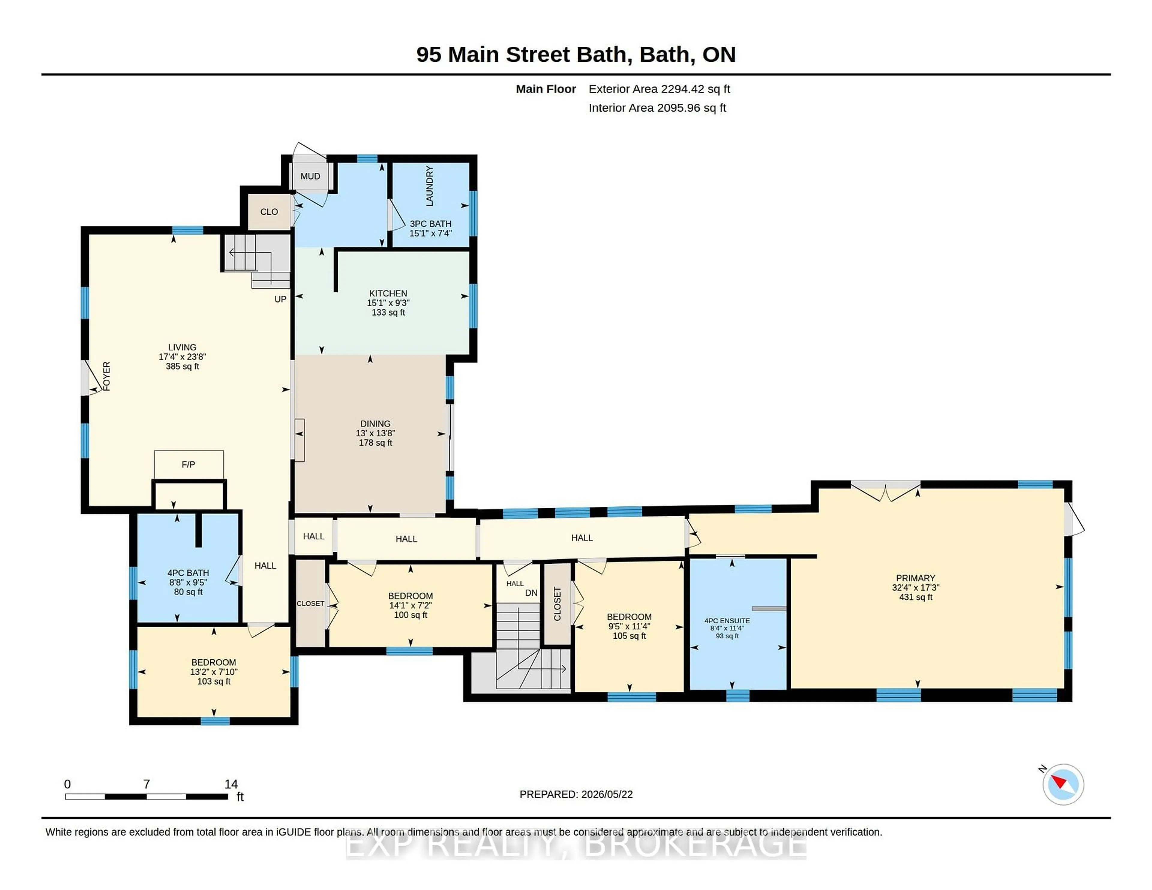 Floor plan for 95 MAIN St, Bath Ontario K0H 1G0