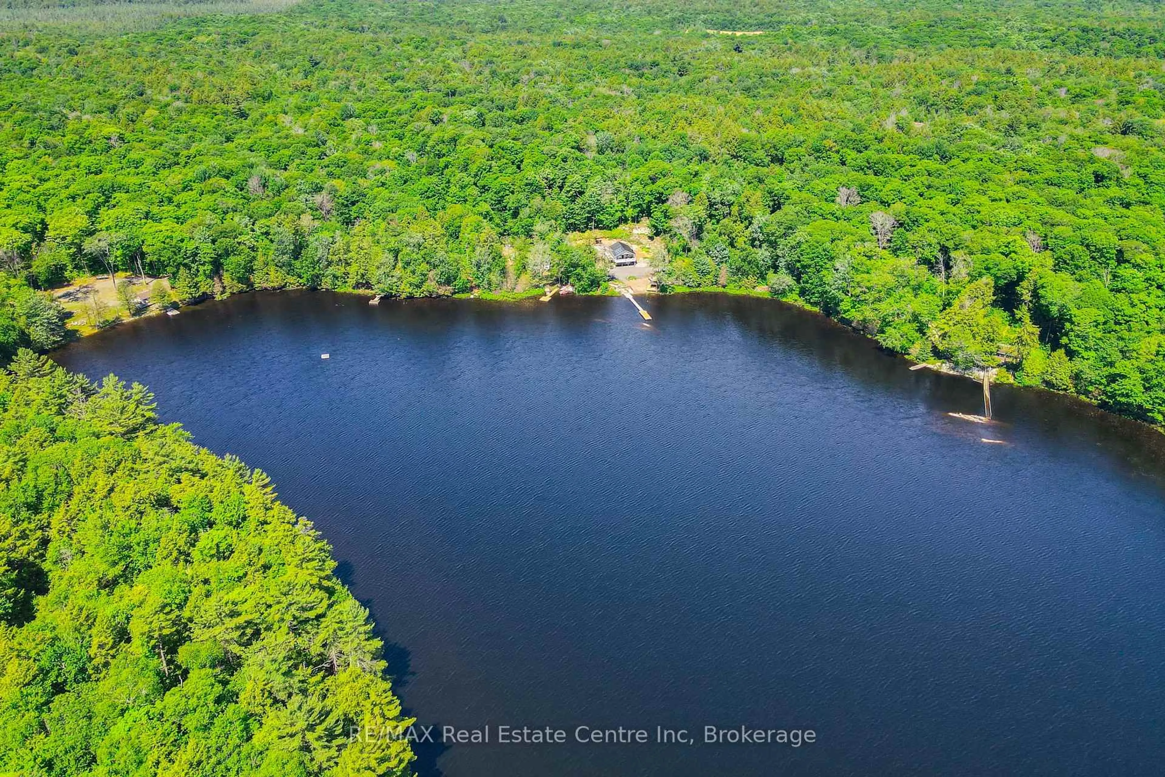A pic from outside/outdoor area/front of a property/back of a property/a pic from drone, water/lake/river/ocean view for 22 South Crane Lake Rd, The Archipelago Ontario P2A 2W8