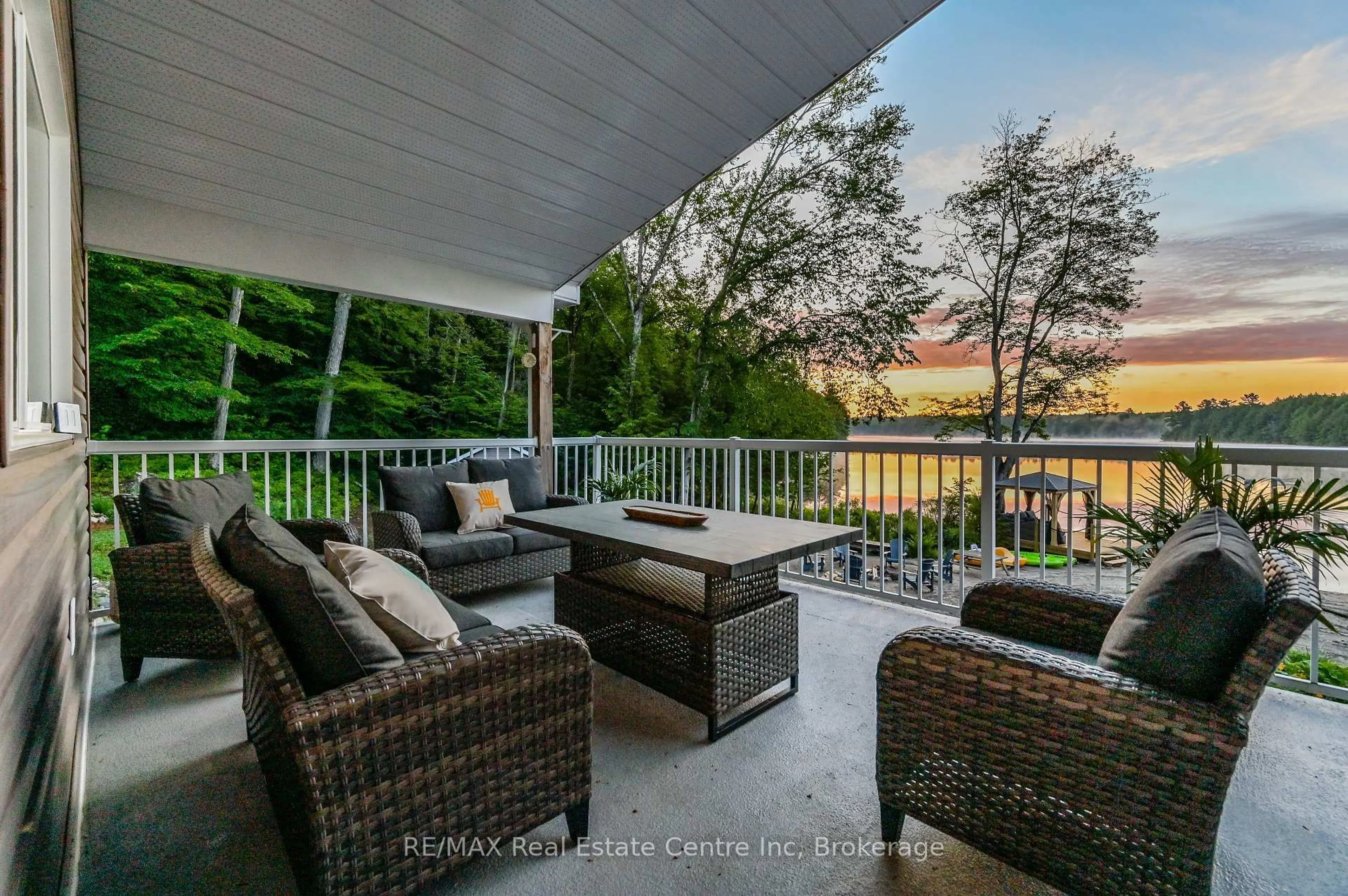 Patio, water/lake/river/ocean view for 22 South Crane Lake Rd, The Archipelago Ontario P2A 2W8