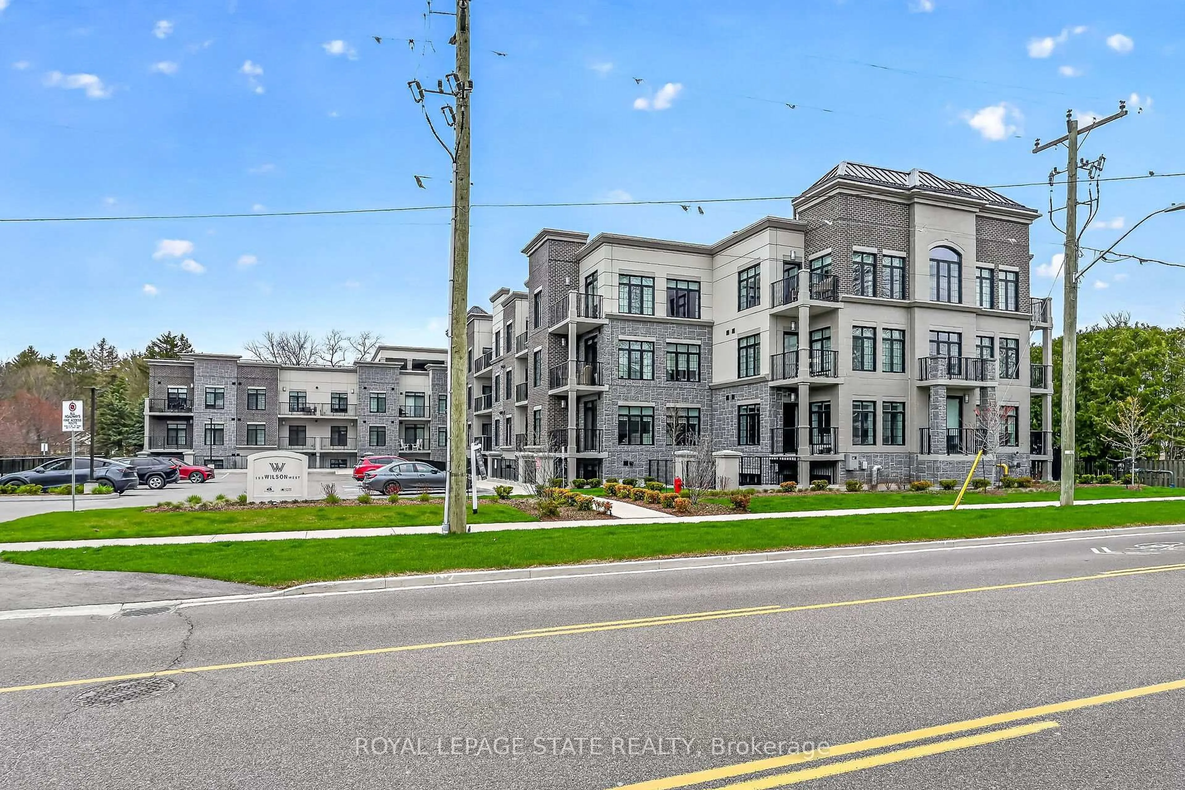 A pic from outside/outdoor area/front of a property/back of a property/a pic from drone, street for 153 Wilson St #310, Hamilton Ontario L9G 1N4