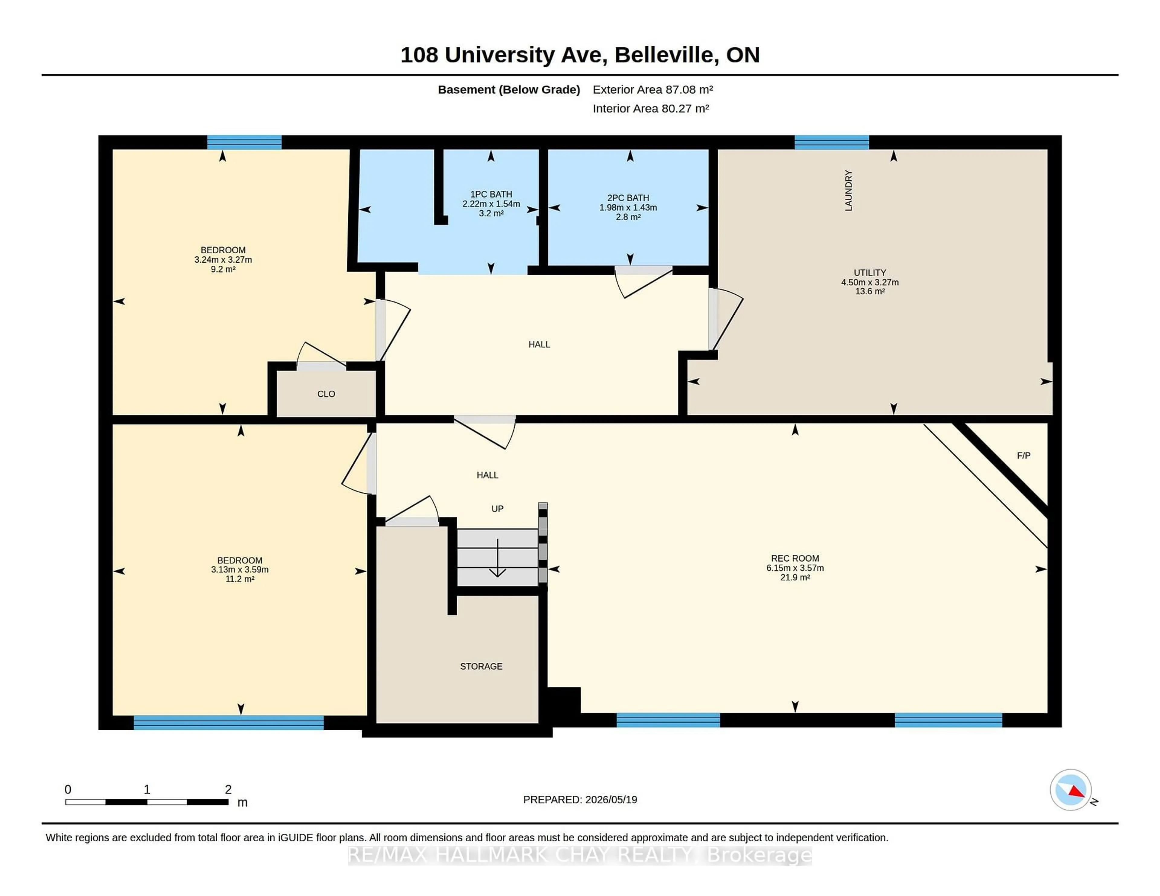 Floor plan for 108 University Ave, Belleville Ontario K8N 4Y3