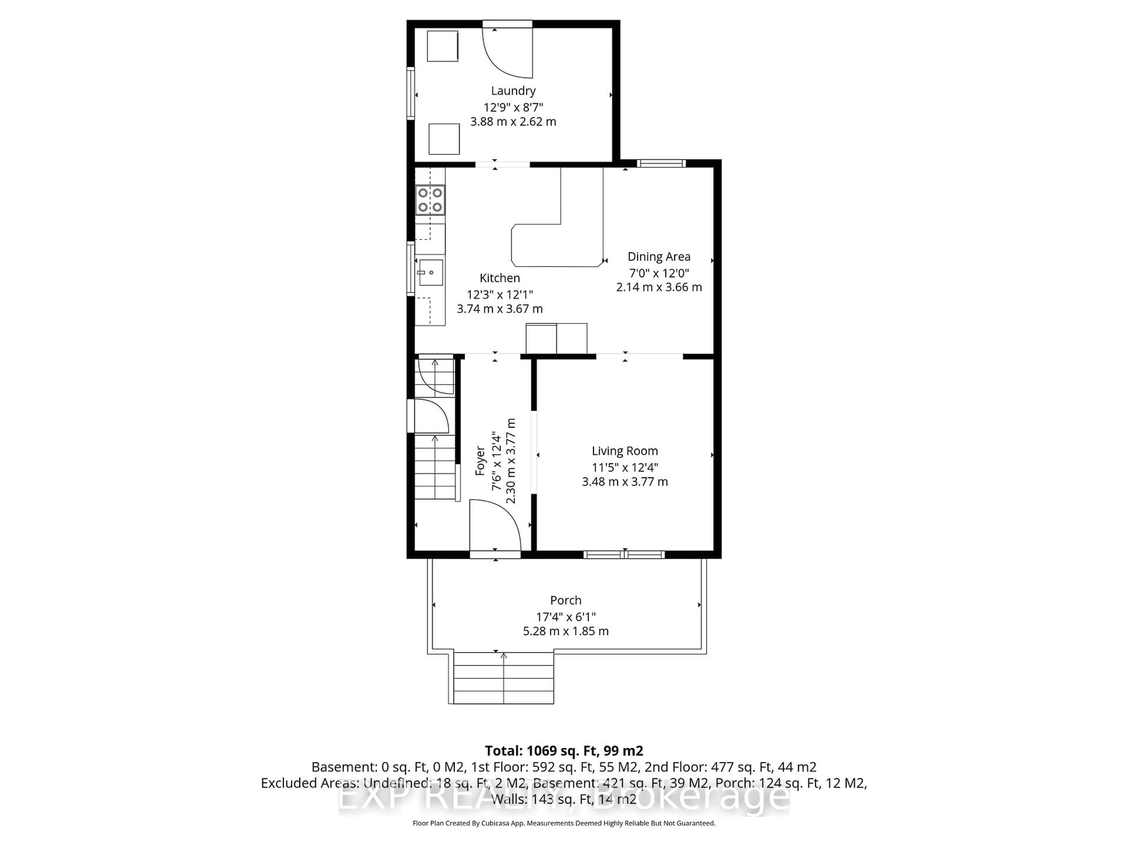 Floor plan for 9-11 Millville Ave, Cornwall Ontario K6H 4K5