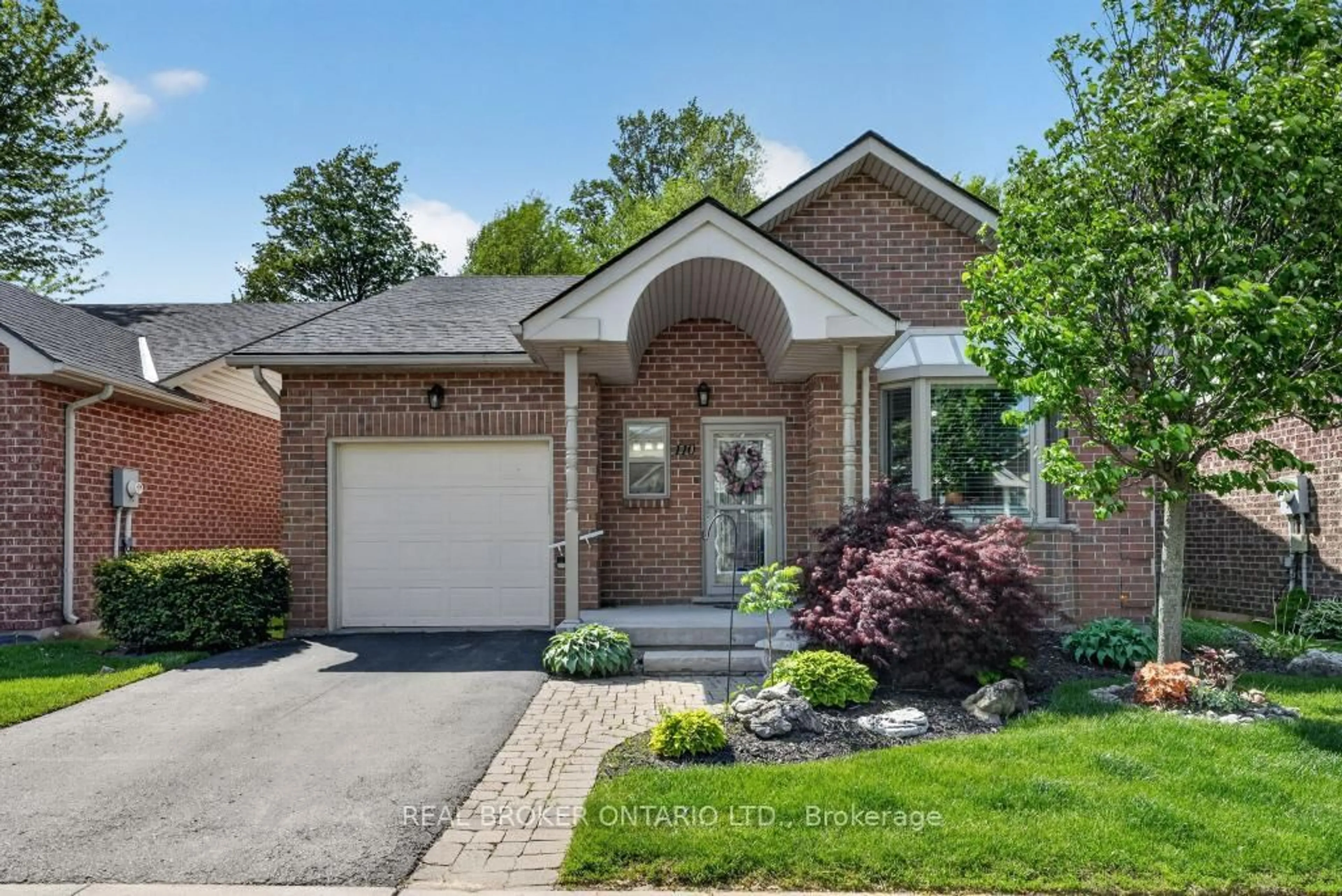 Home with brick exterior material, street for 110 Greentrail Dr, Hamilton Ontario L0R 1W0