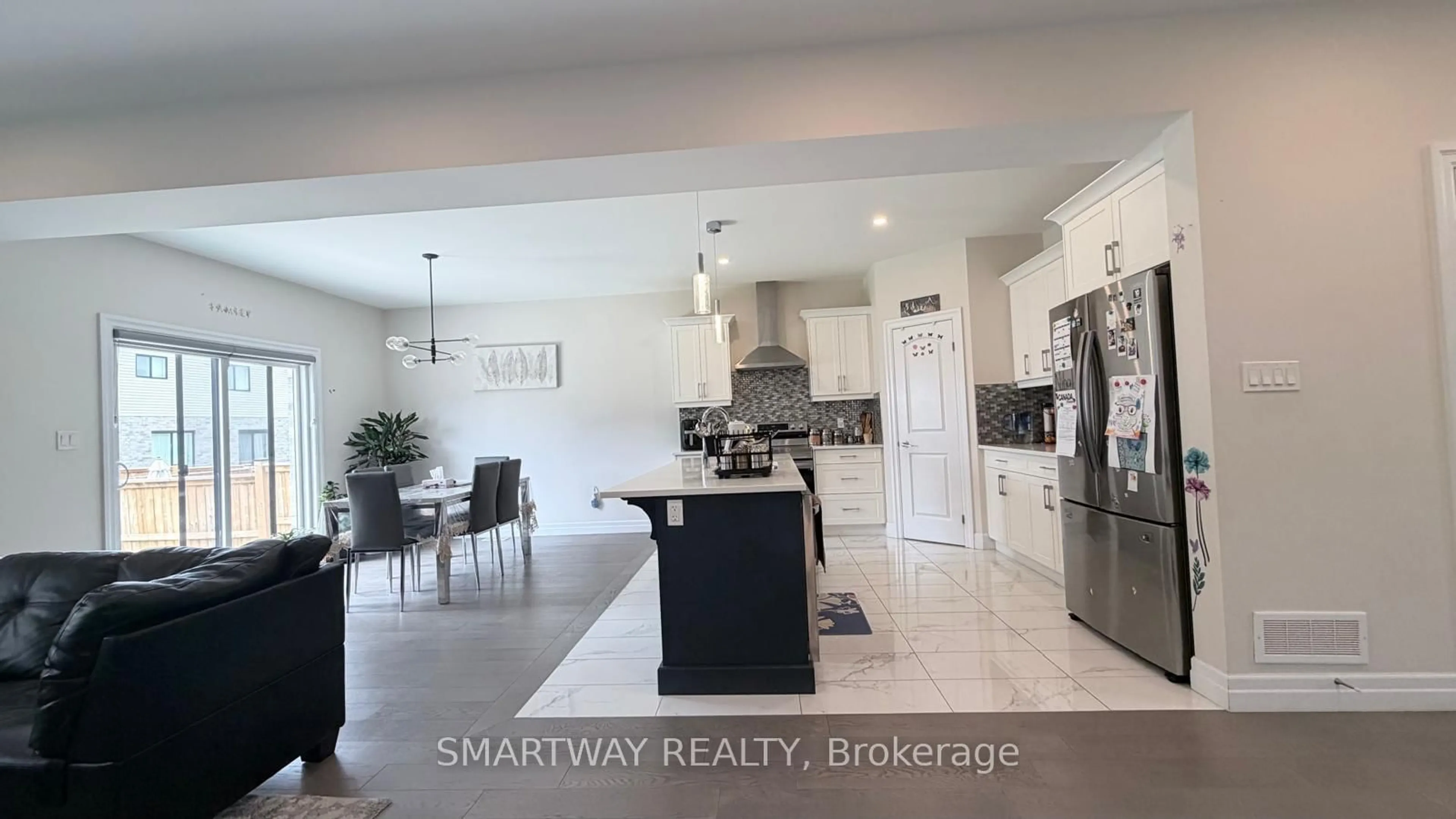 Open concept kitchen, ceramic/tile floor for 3828 Somerston Cres, London South Ontario N6L 0G1