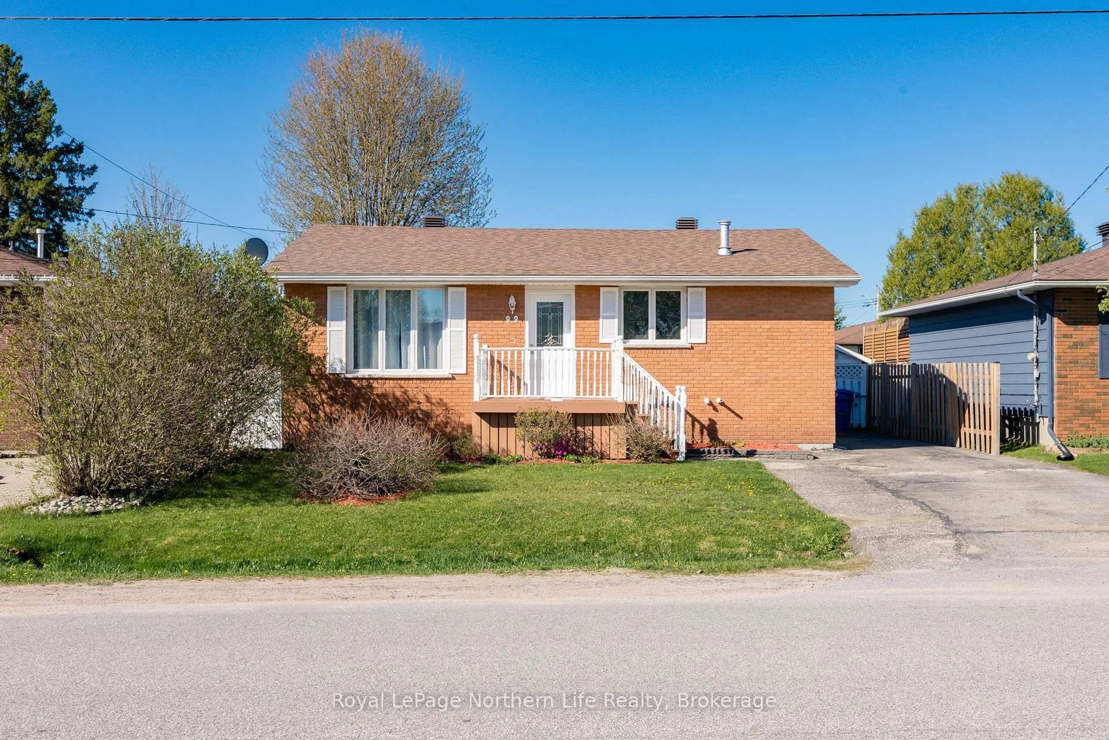 Home with brick exterior material, street for 99 Strathcona Dr, North Bay Ontario P1A 2N5