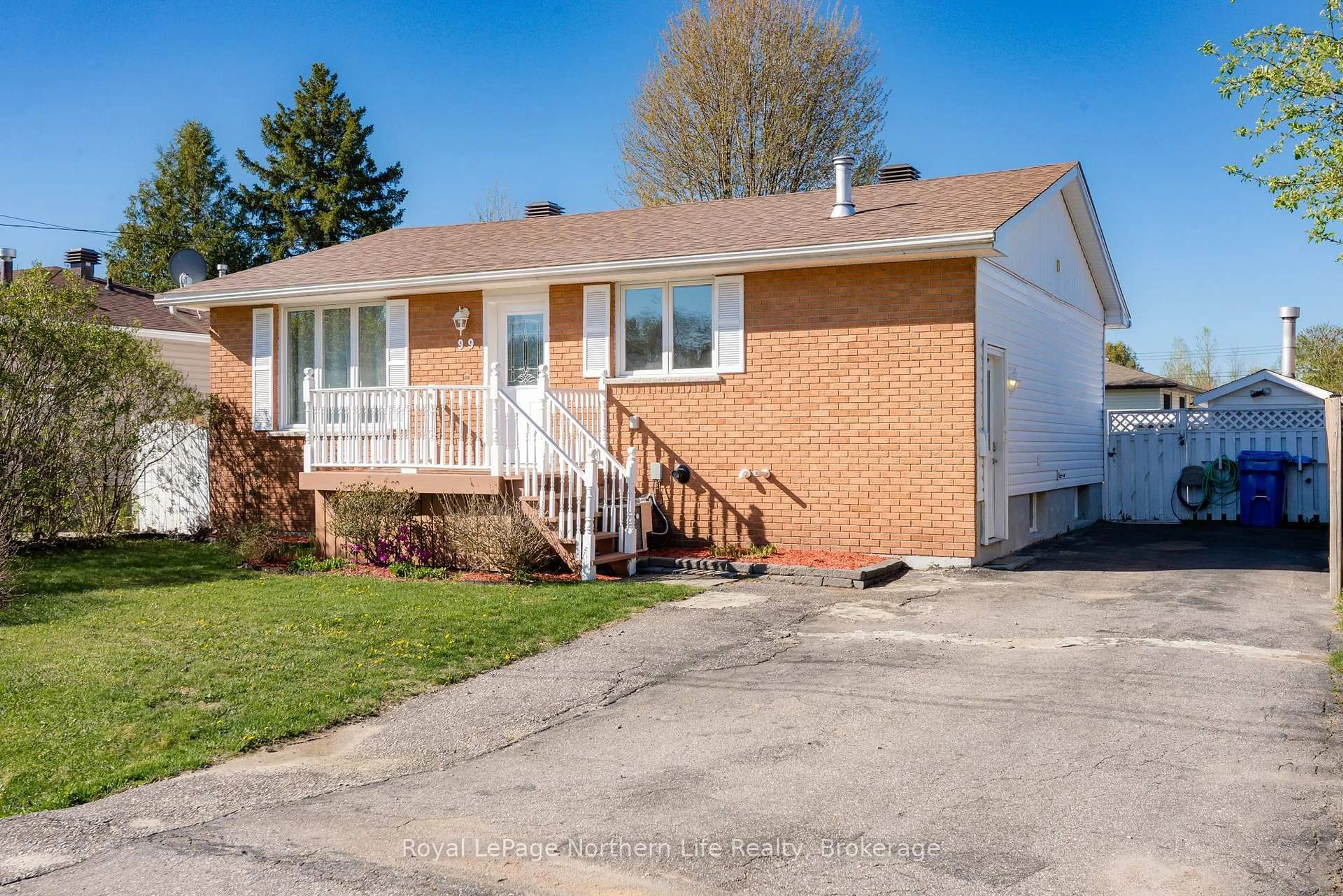 Home with brick exterior material, street for 99 Strathcona Dr, North Bay Ontario P1A 2N5