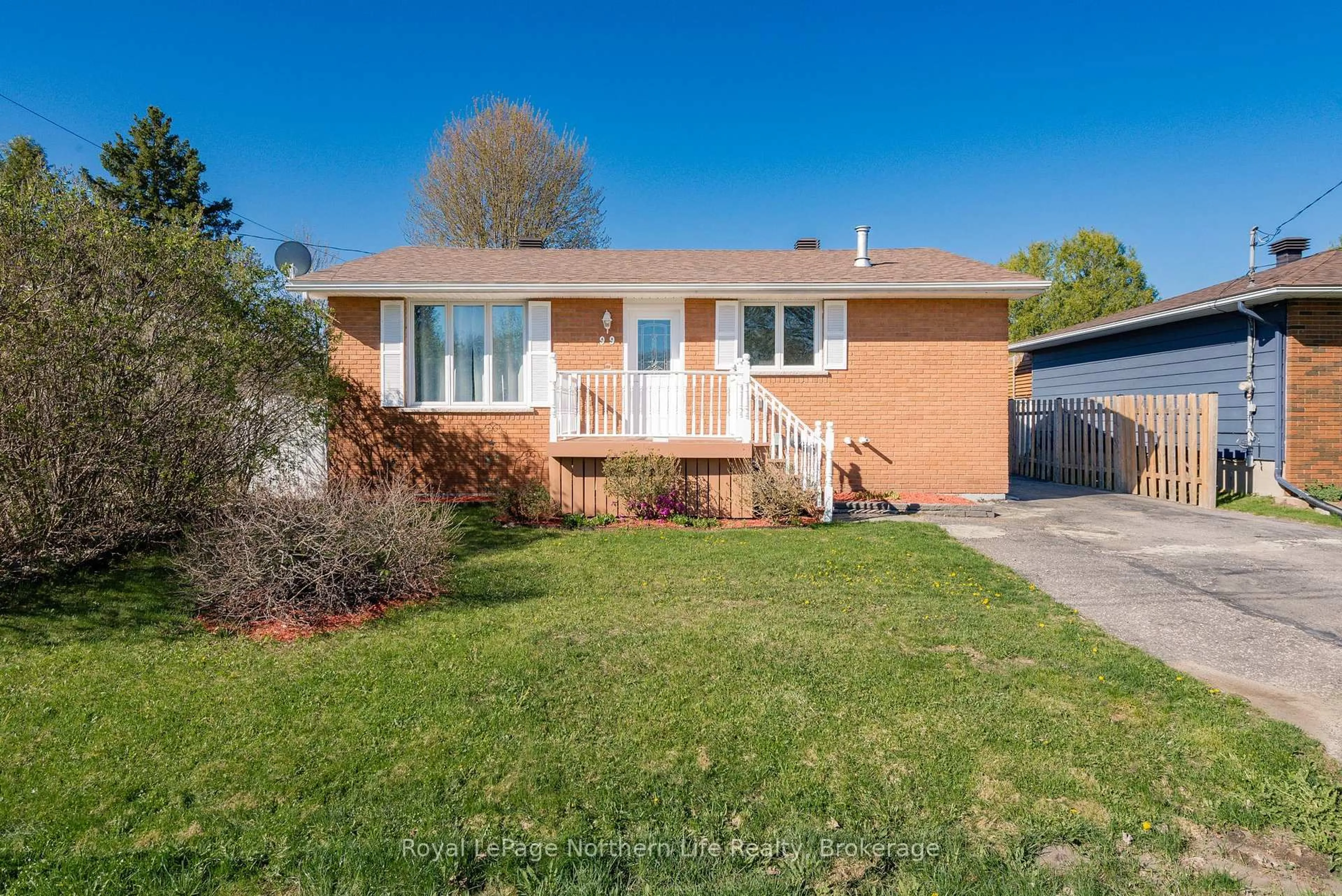 Home with brick exterior material, street for 99 Strathcona Dr, North Bay Ontario P1A 2N5