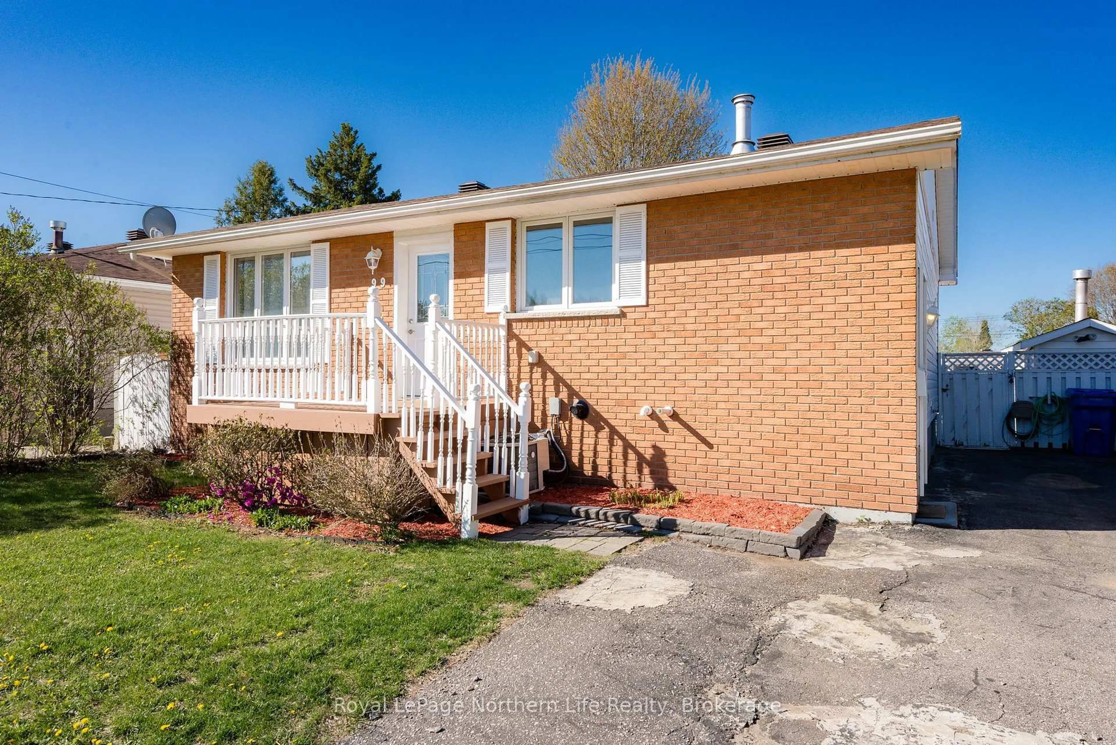 Home with brick exterior material, street for 99 Strathcona Dr, North Bay Ontario P1A 2N5