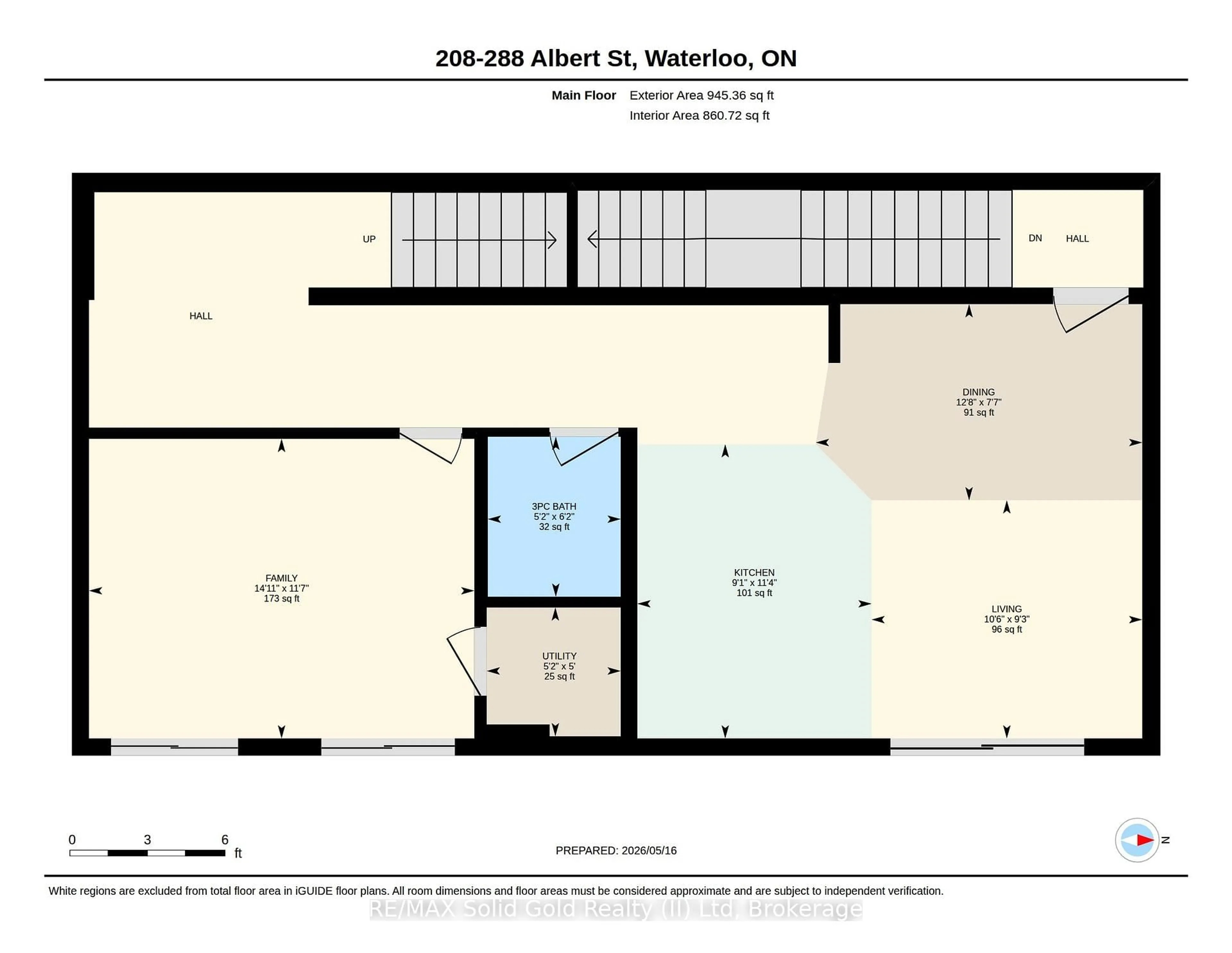 Floor plan for 288 Albert St #208, Waterloo Ontario N2L 3T8