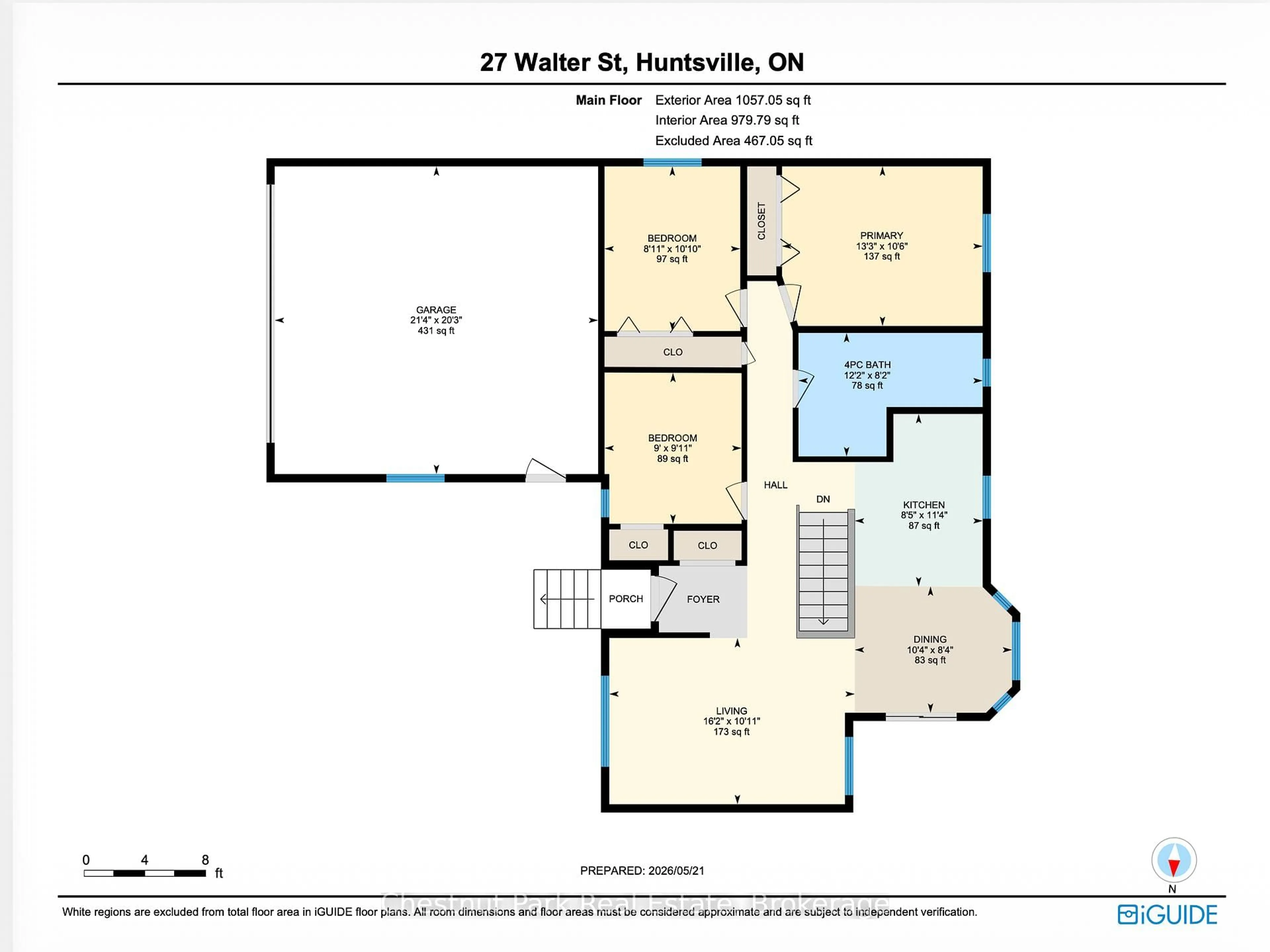 Floor plan for 27 Walter St, Huntsville Ontario P1H 1W2