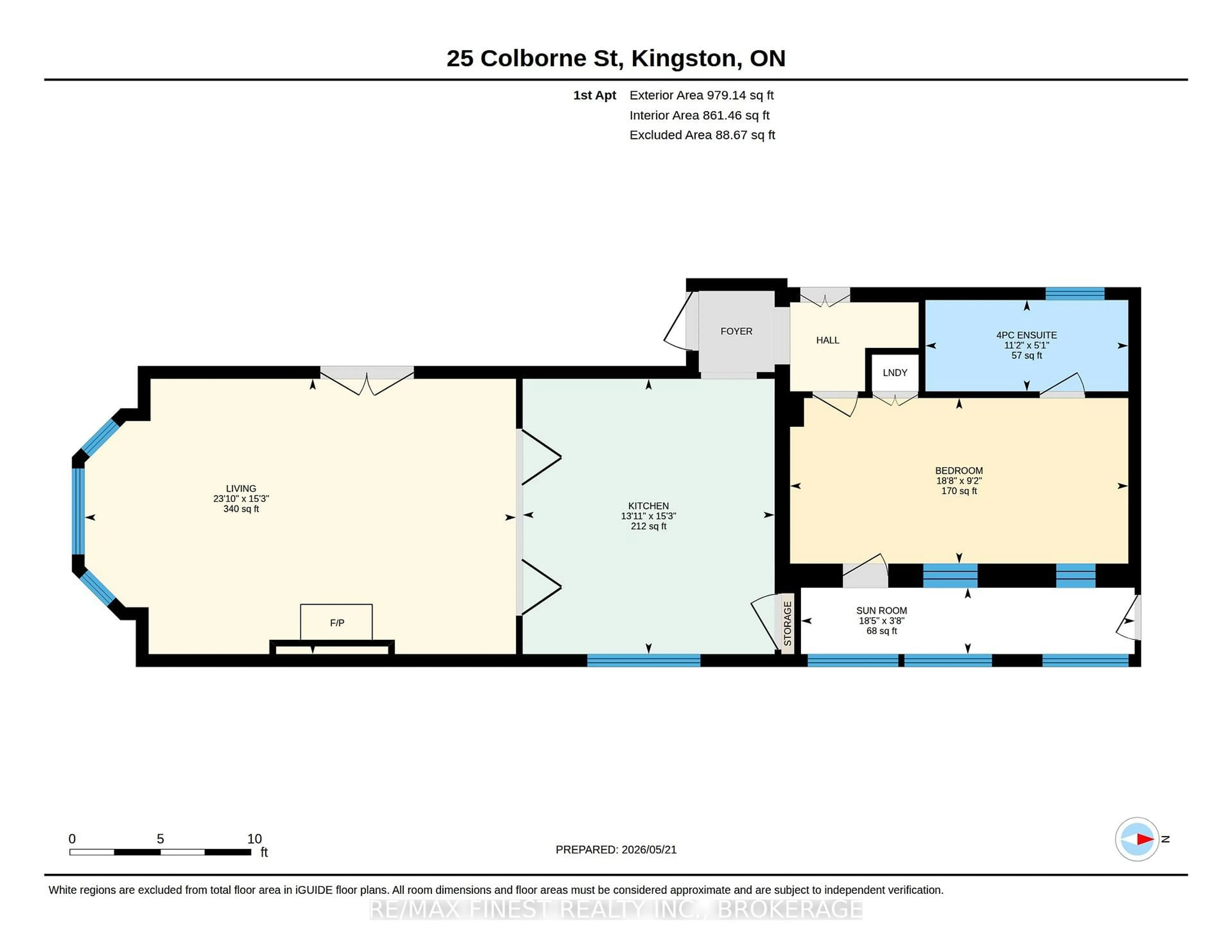 Floor plan for 25 Colborne St, Kingston Ontario K7K 1C5