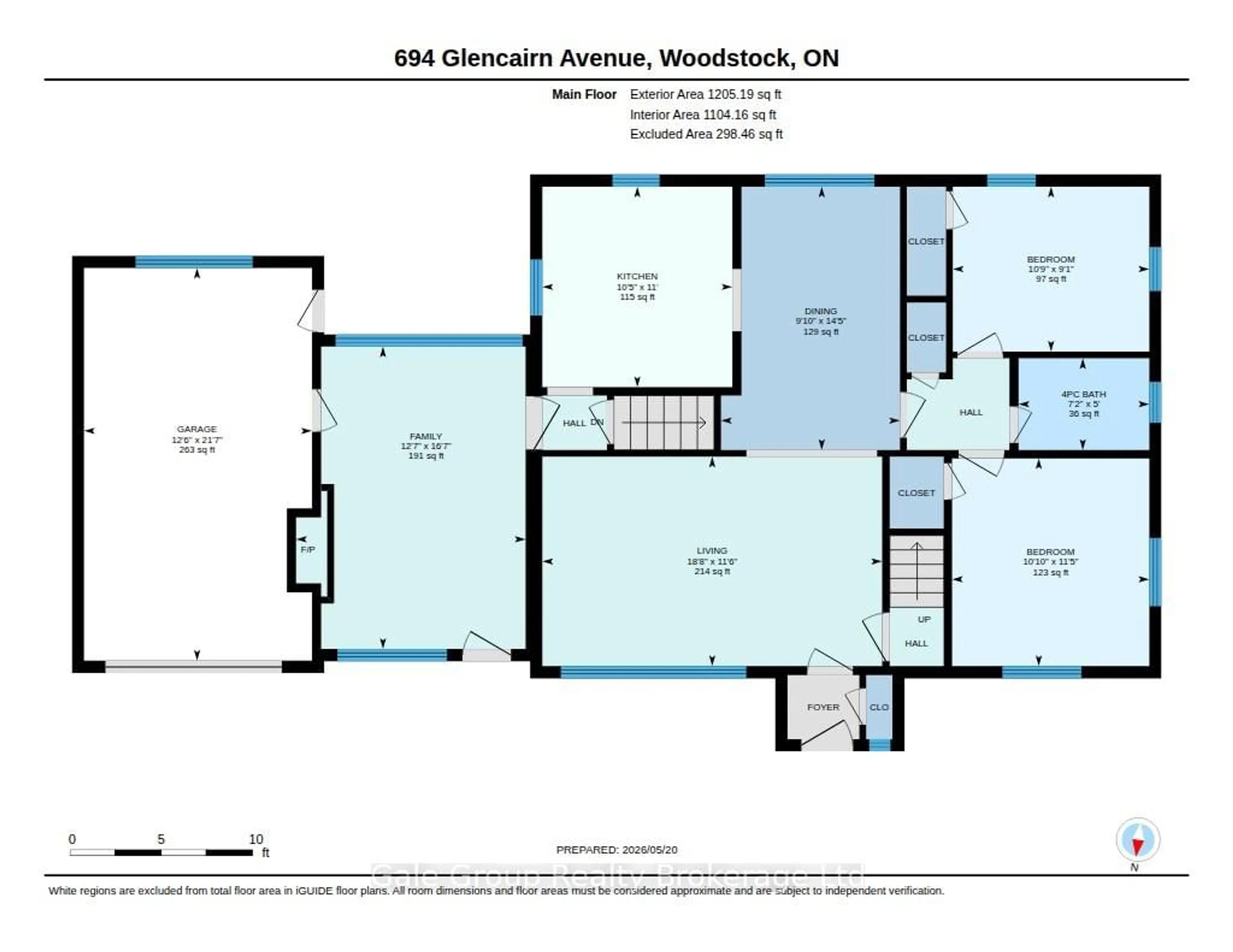 Floor plan for 694 Glencairn Ave, Woodstock Ontario N4S 5V9