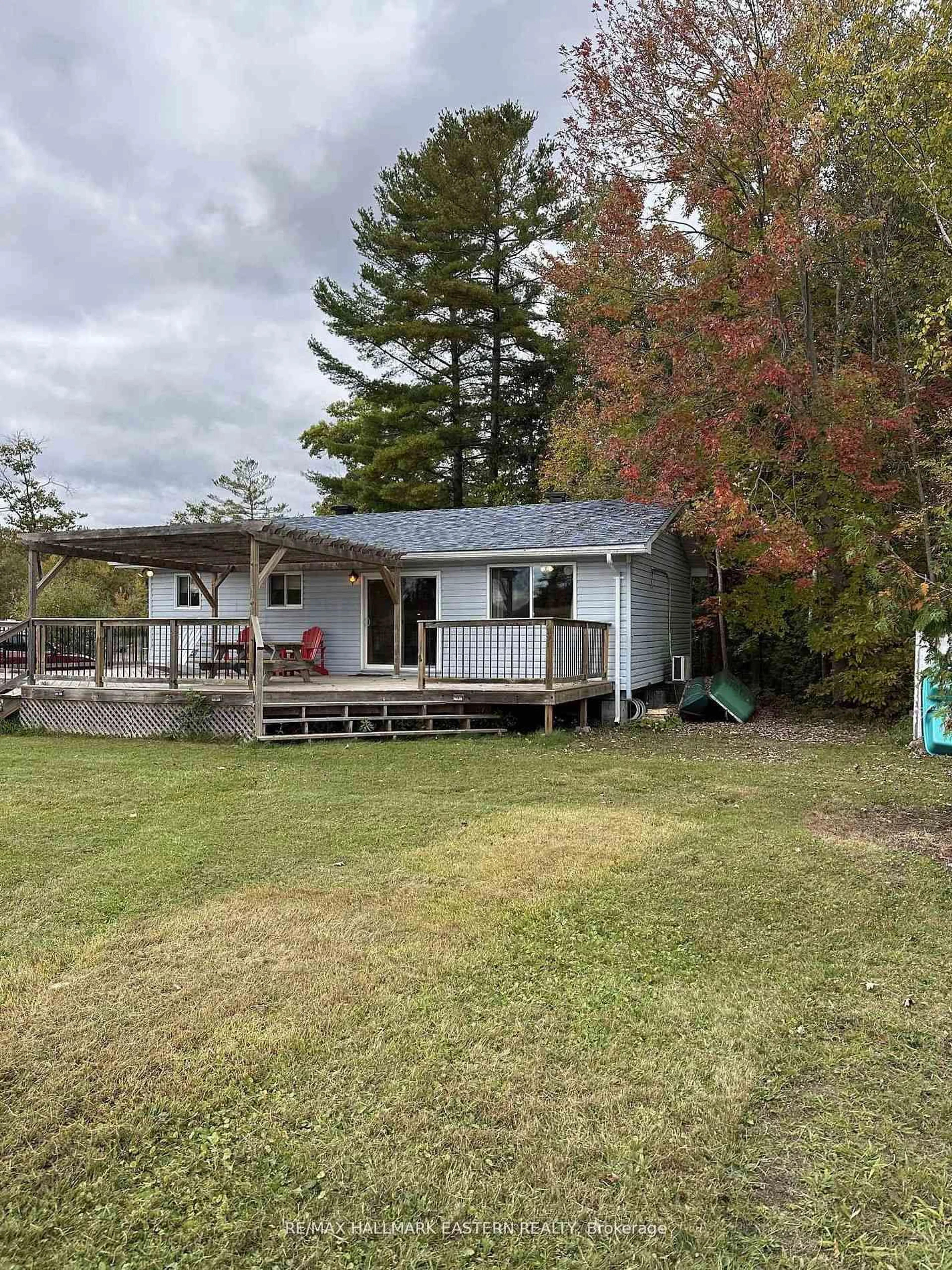 A pic from outside/outdoor area/front of a property/back of a property/a pic from drone, water/lake/river/ocean view for 40 Arrow Bay Rd #Lot 23-20-6, Curve Lake First Nation 35 Ontario K9L 9R0