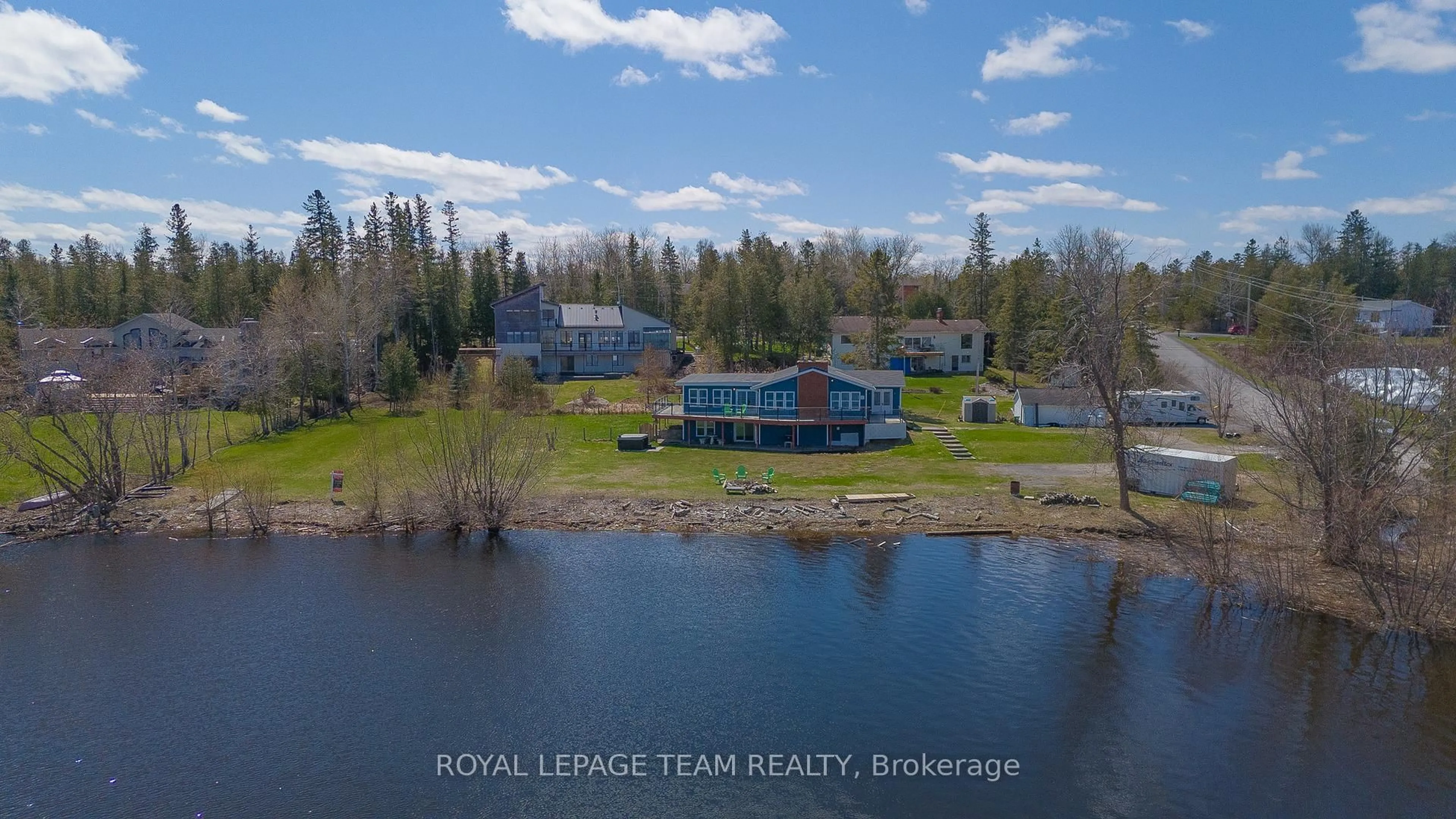 A pic from outside/outdoor area/front of a property/back of a property/a pic from drone, water/lake/river/ocean view for 220 VANCES SIDE Rd, Ottawa Ontario K0A 1T0