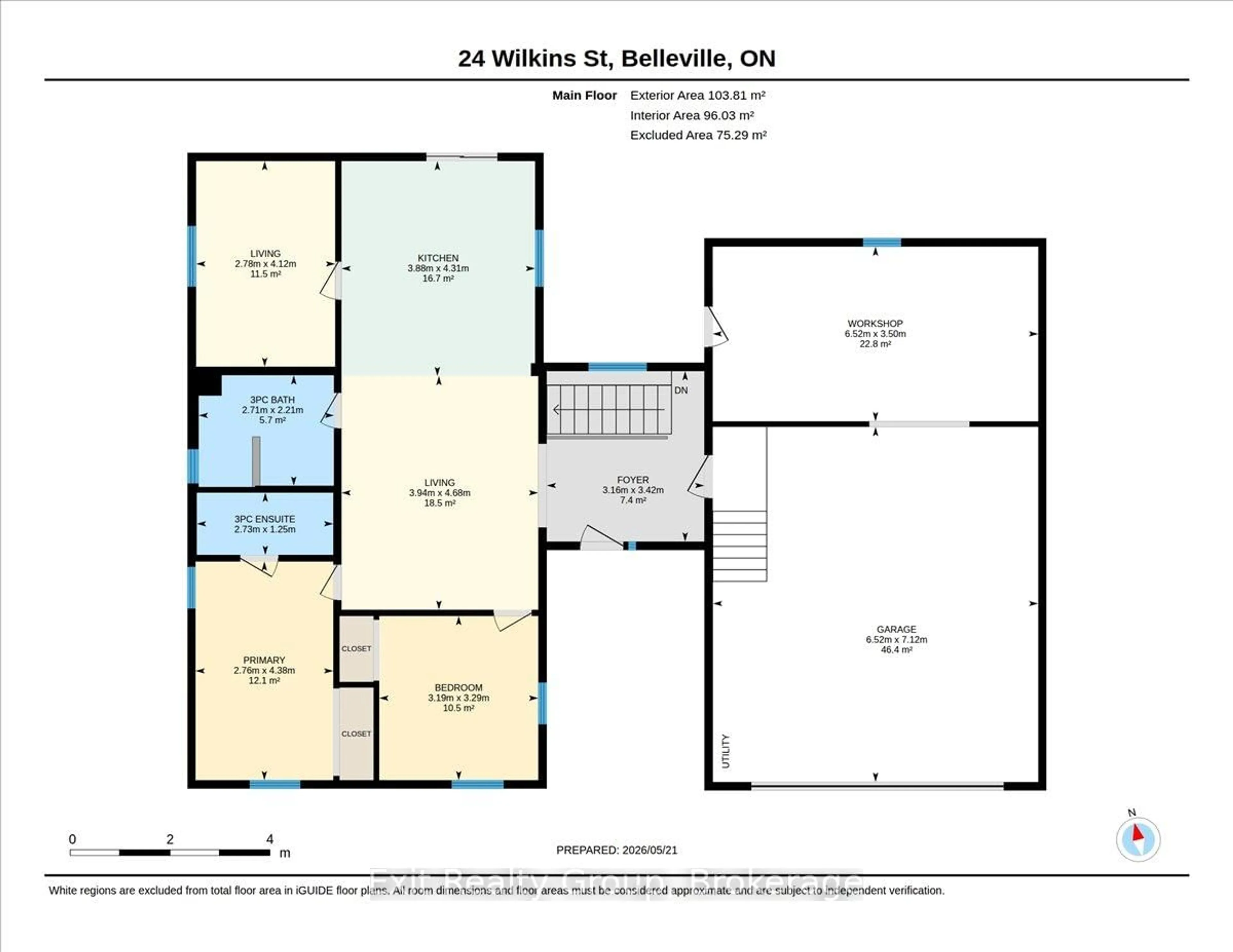 Floor plan for 24 Wilkins St, Belleville Ontario K8P 1P1