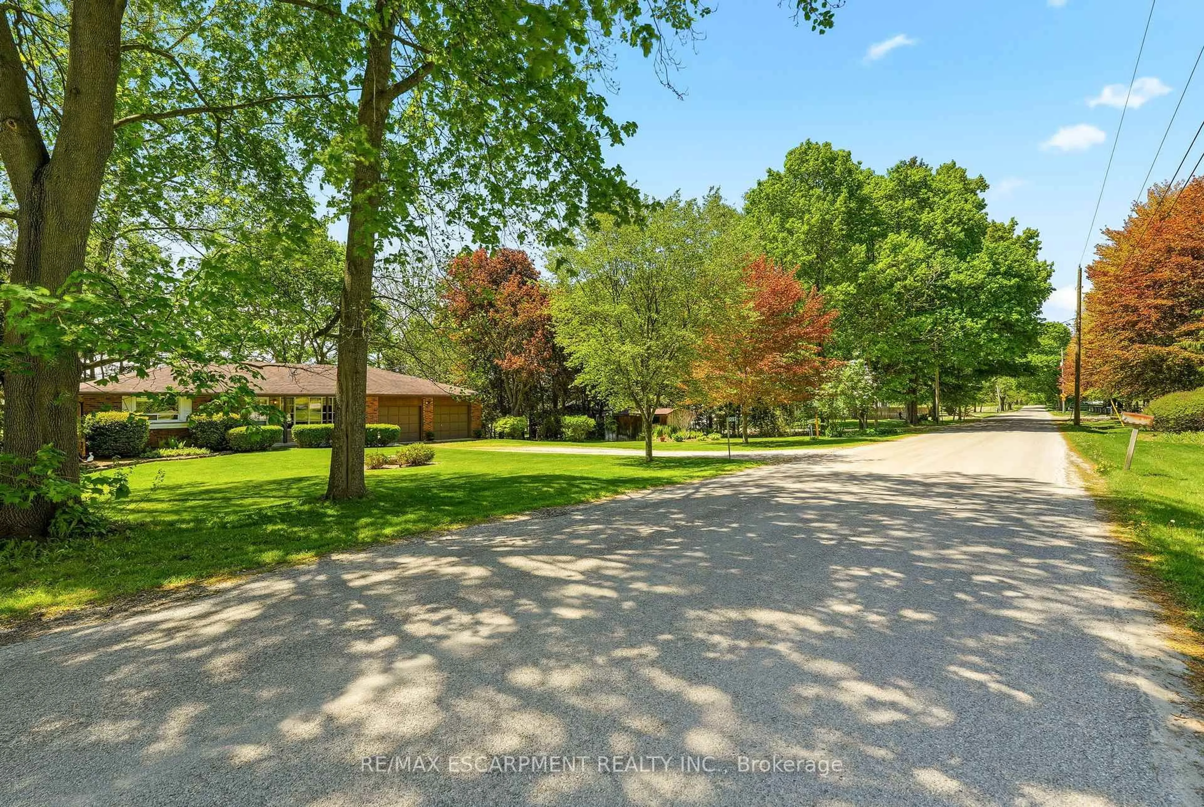 A pic from outside/outdoor area/front of a property/back of a property/a pic from drone, forest/trees view for 1252 Sodom Rd, Hamilton Ontario L9H 5E2