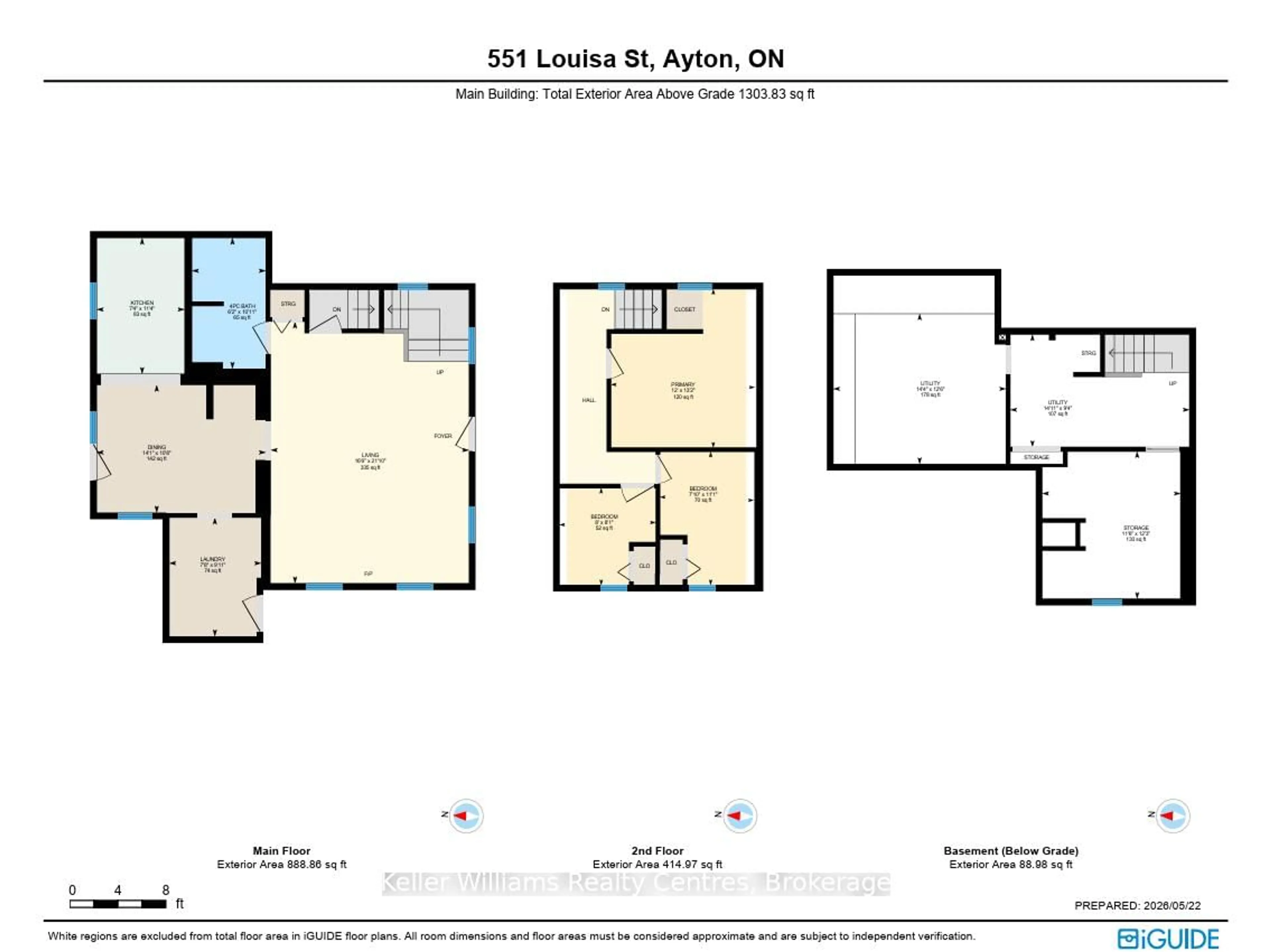 Floor plan for 551 Louisa St, West Grey Ontario N0G 1C0