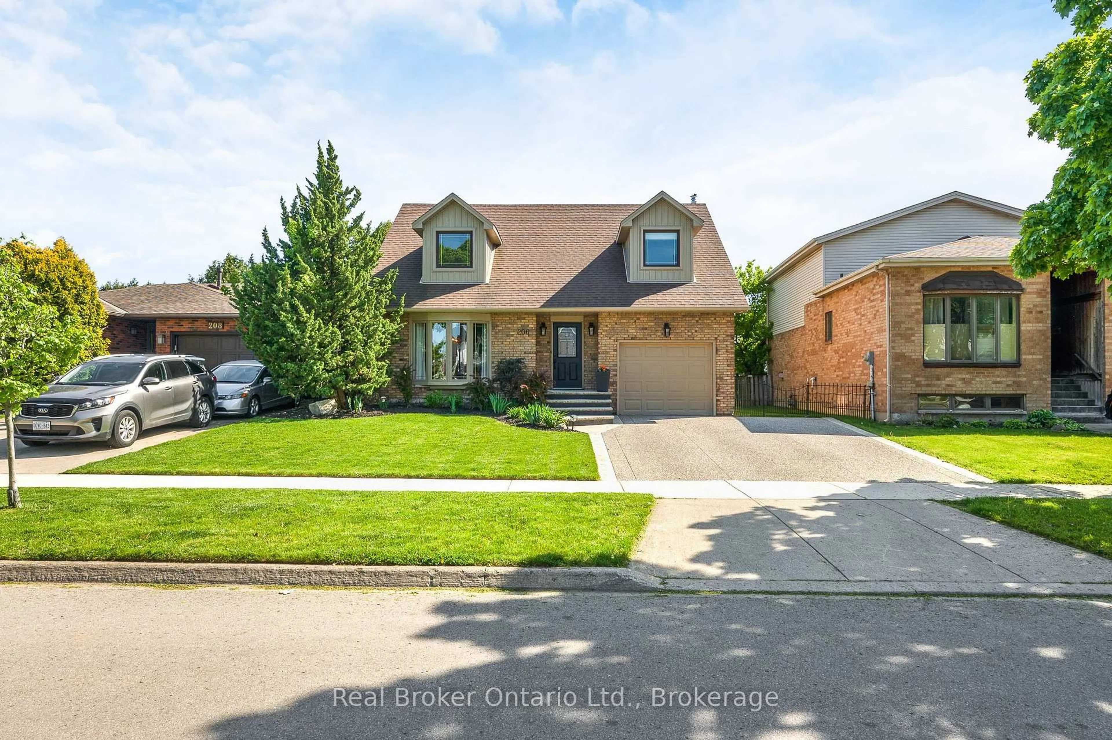 Home with brick exterior material, street for 206 Athenia Dr, Hamilton Ontario L8J 1V8
