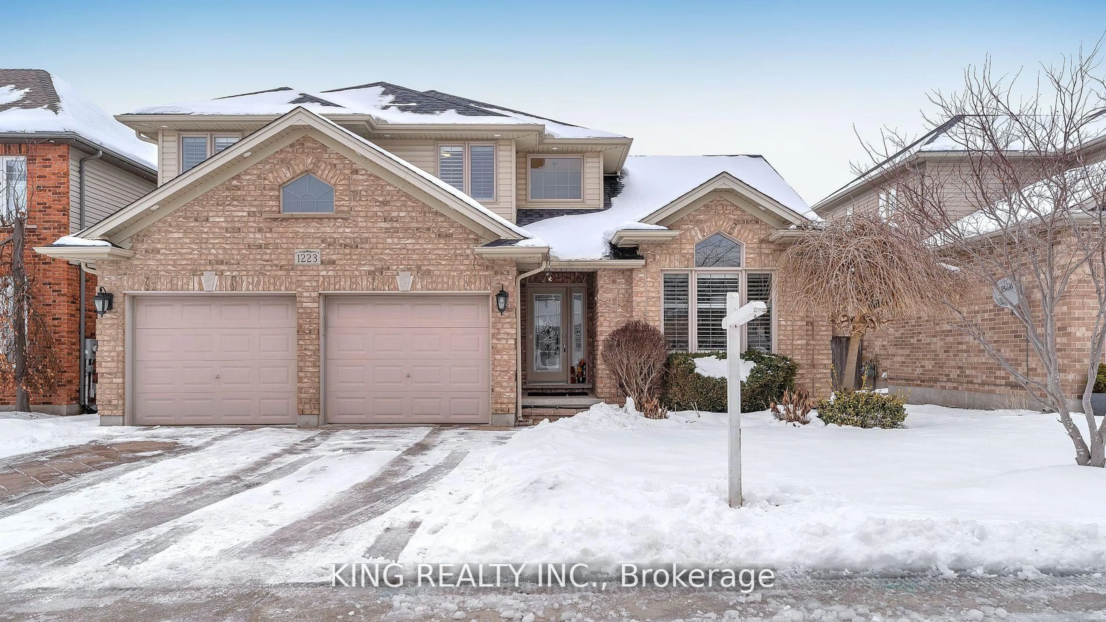 Home with brick exterior material, street for 1223 CORONATION Dr, London North Ontario N6G 0B4