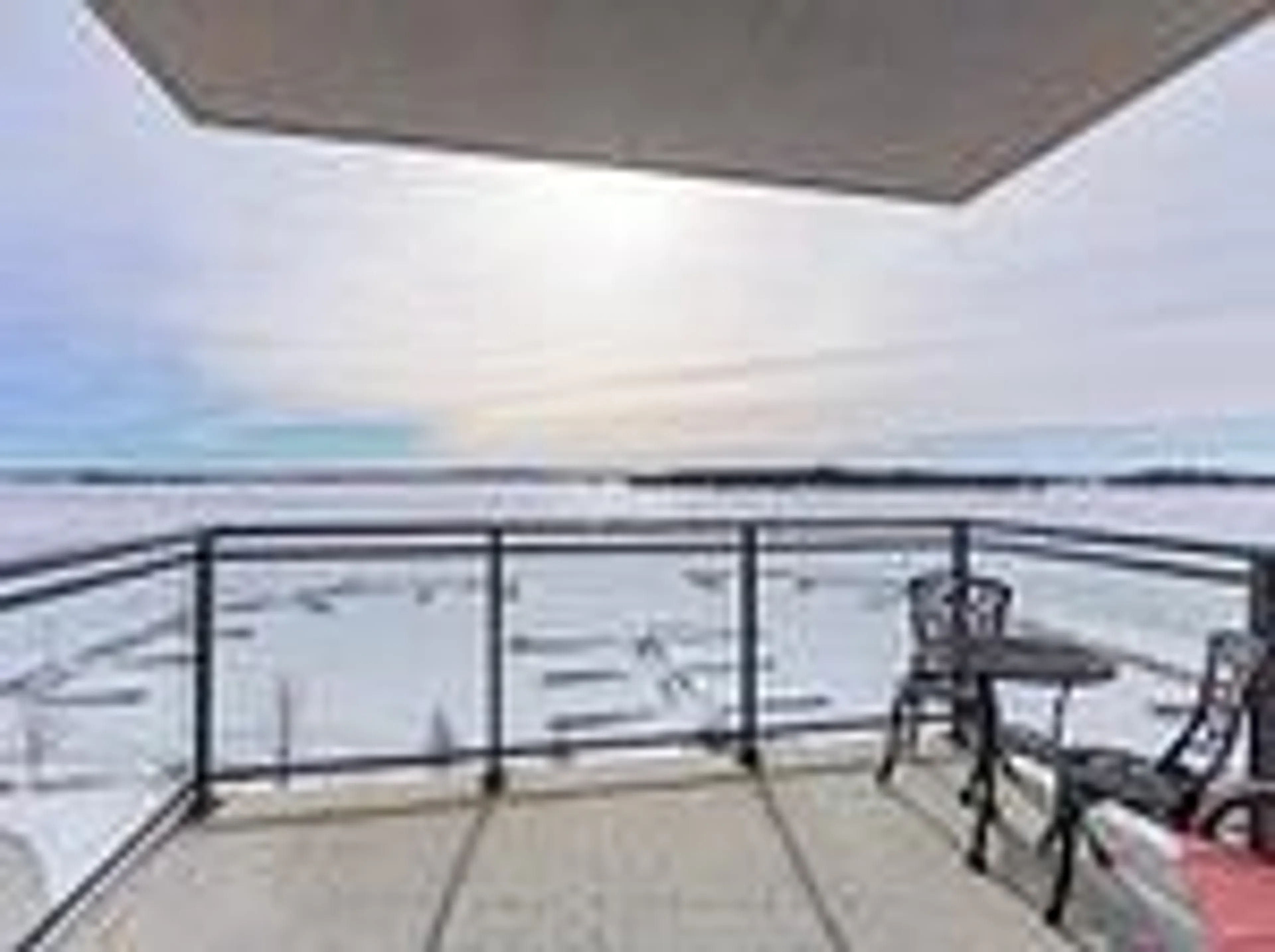 Balcony in the apartment, water/lake/river/ocean view for 129A South St #410, Gananoque Ontario K7G 0A9