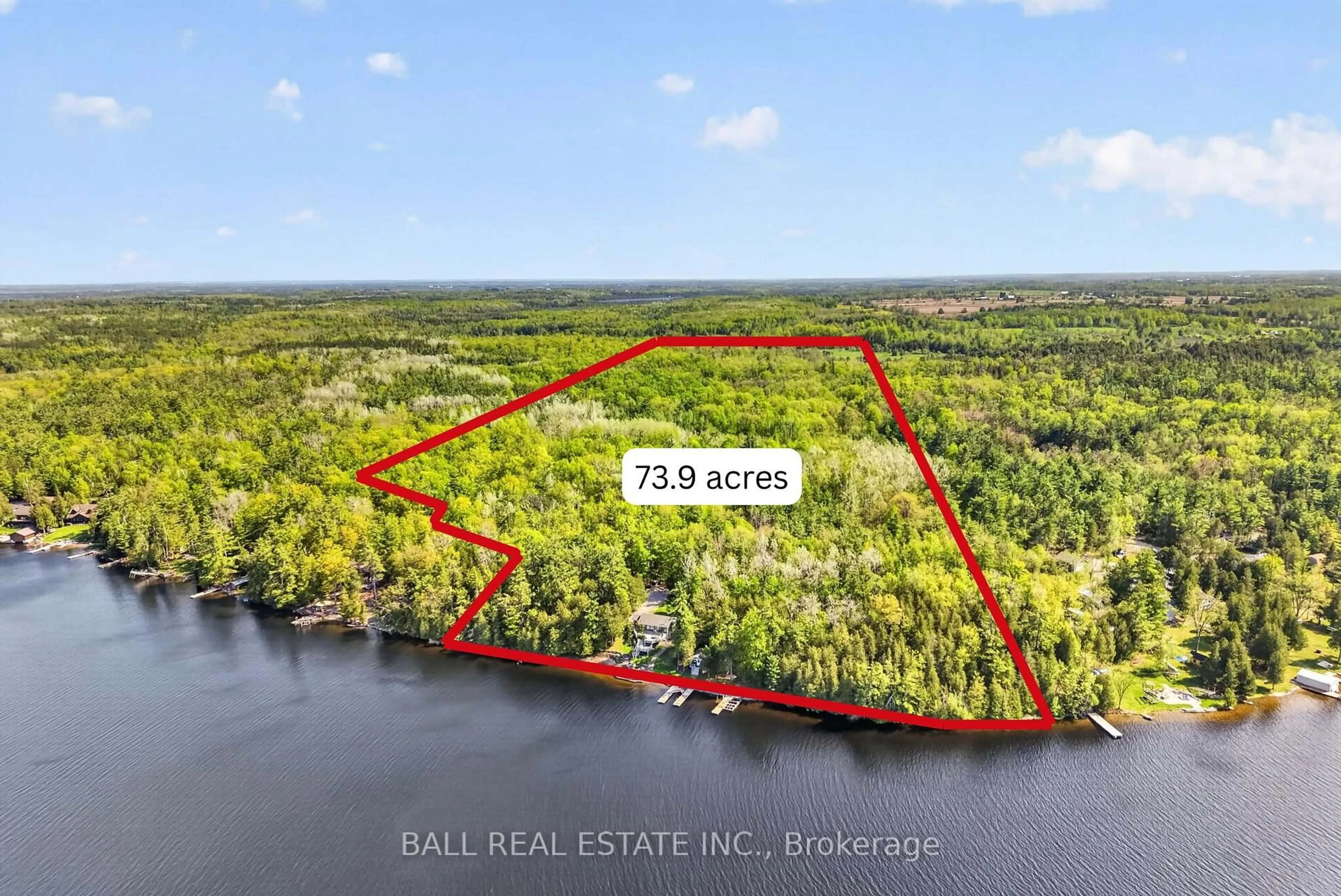 A pic from outside/outdoor area/front of a property/back of a property/a pic from drone, water/lake/river/ocean view for 2480 Fire Route 35, Selwyn Ontario K0L 2H0