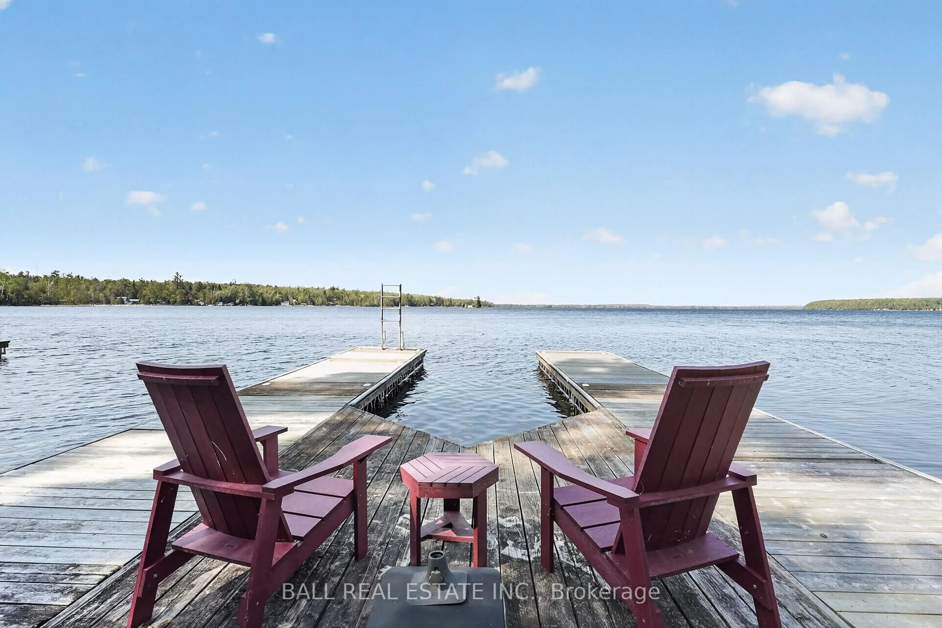 Patio, water/lake/river/ocean view for 2480 Fire Route 35, Selwyn Ontario K0L 2H0