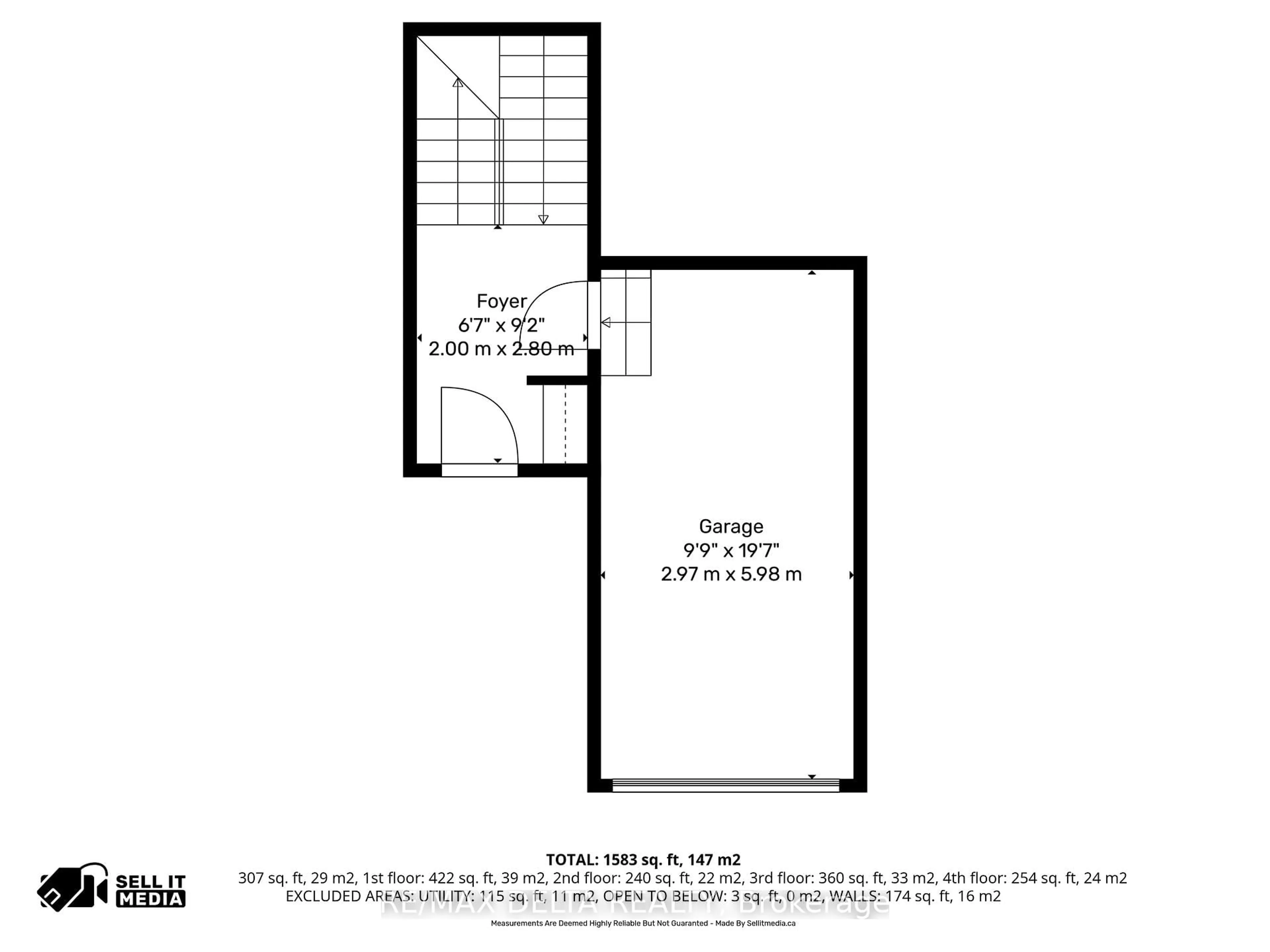 Floor plan for 698 Brome Cres, Ottawa Ontario K4A 1W2