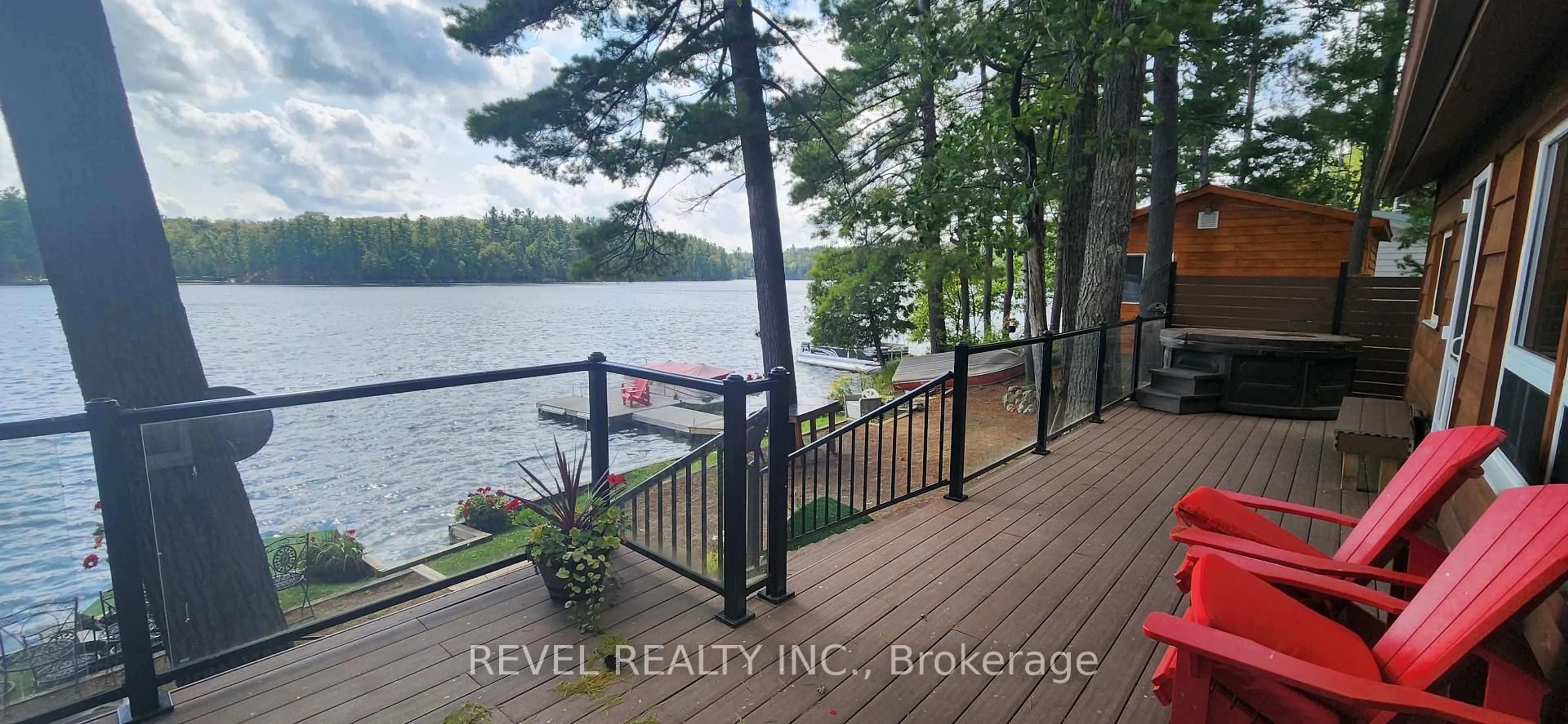 Patio, water/lake/river/ocean view for 385 Porcupine Way, Mcdonalds Corners Ontario K0G 1M0