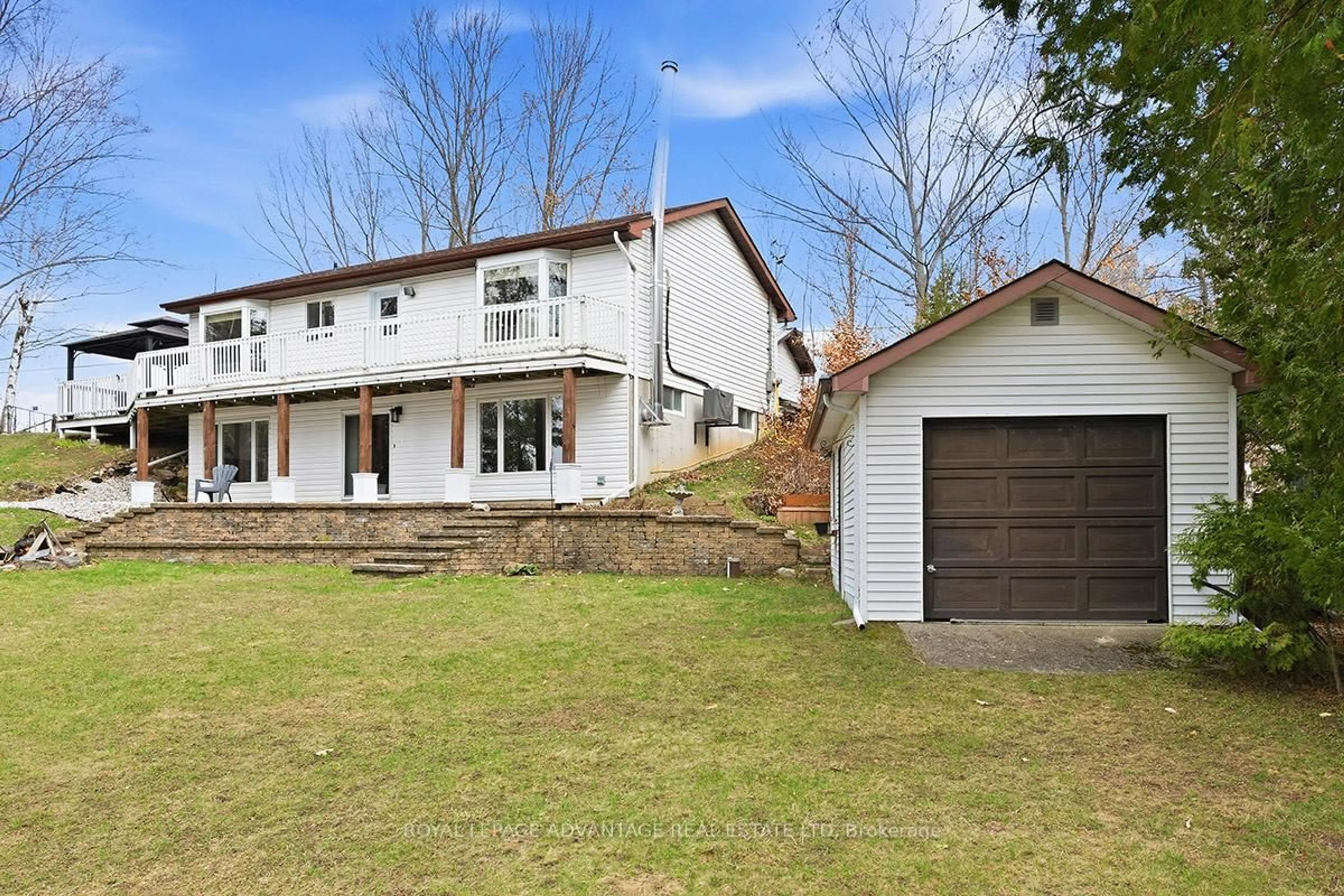 A pic from outside/outdoor area/front of a property/back of a property/a pic from drone, street for 125 Pike Lake Route 11 Rte, Perth Ontario K7H 3C5
