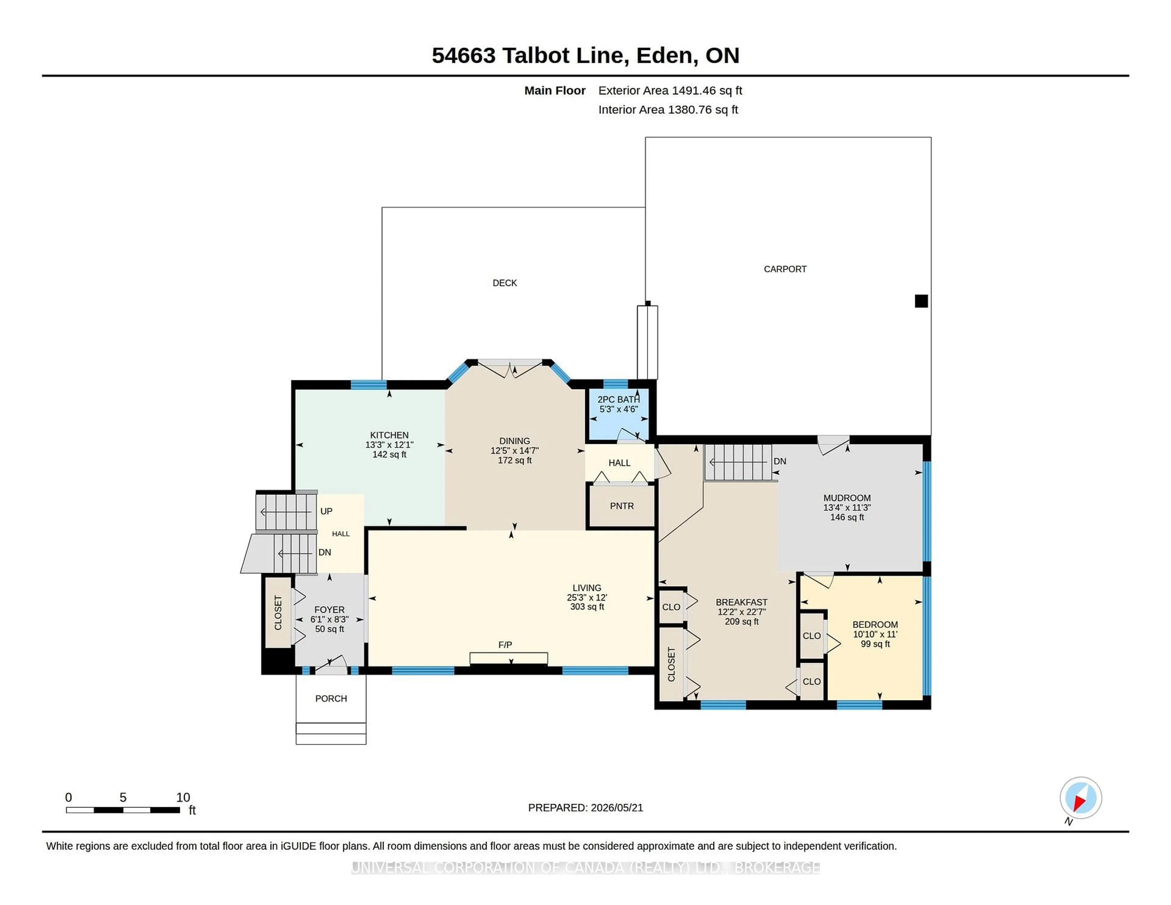 Floor plan for 54663 Talbot Line, Rr 1 Line, Bayham Ontario N0J 1H0
