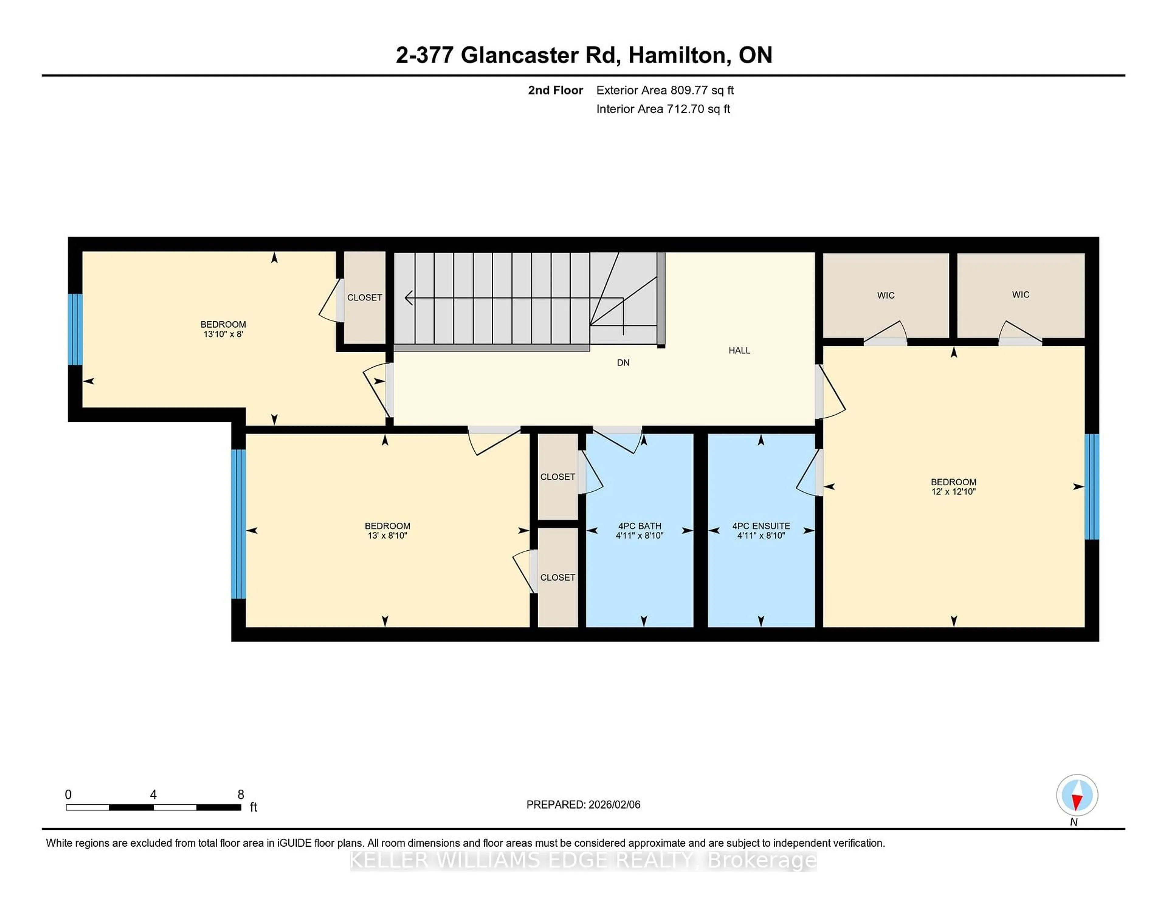 Floor plan for 377 Glancaster Rd #2, Hamilton Ontario L9G 0G4