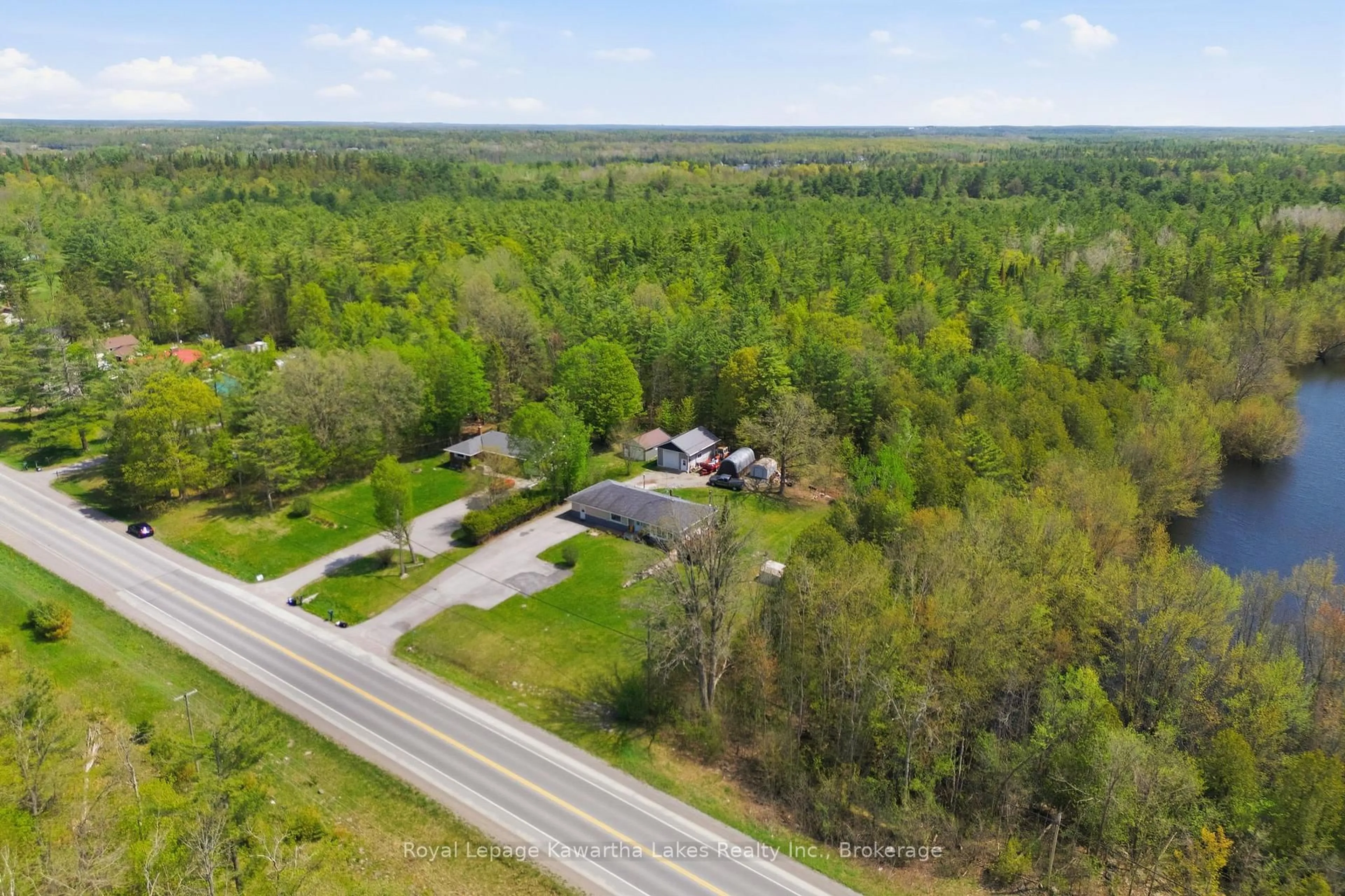 A pic from outside/outdoor area/front of a property/back of a property/a pic from drone, unknown for 2794 County Road 48, Kawartha Lakes Ontario K0M 1K0