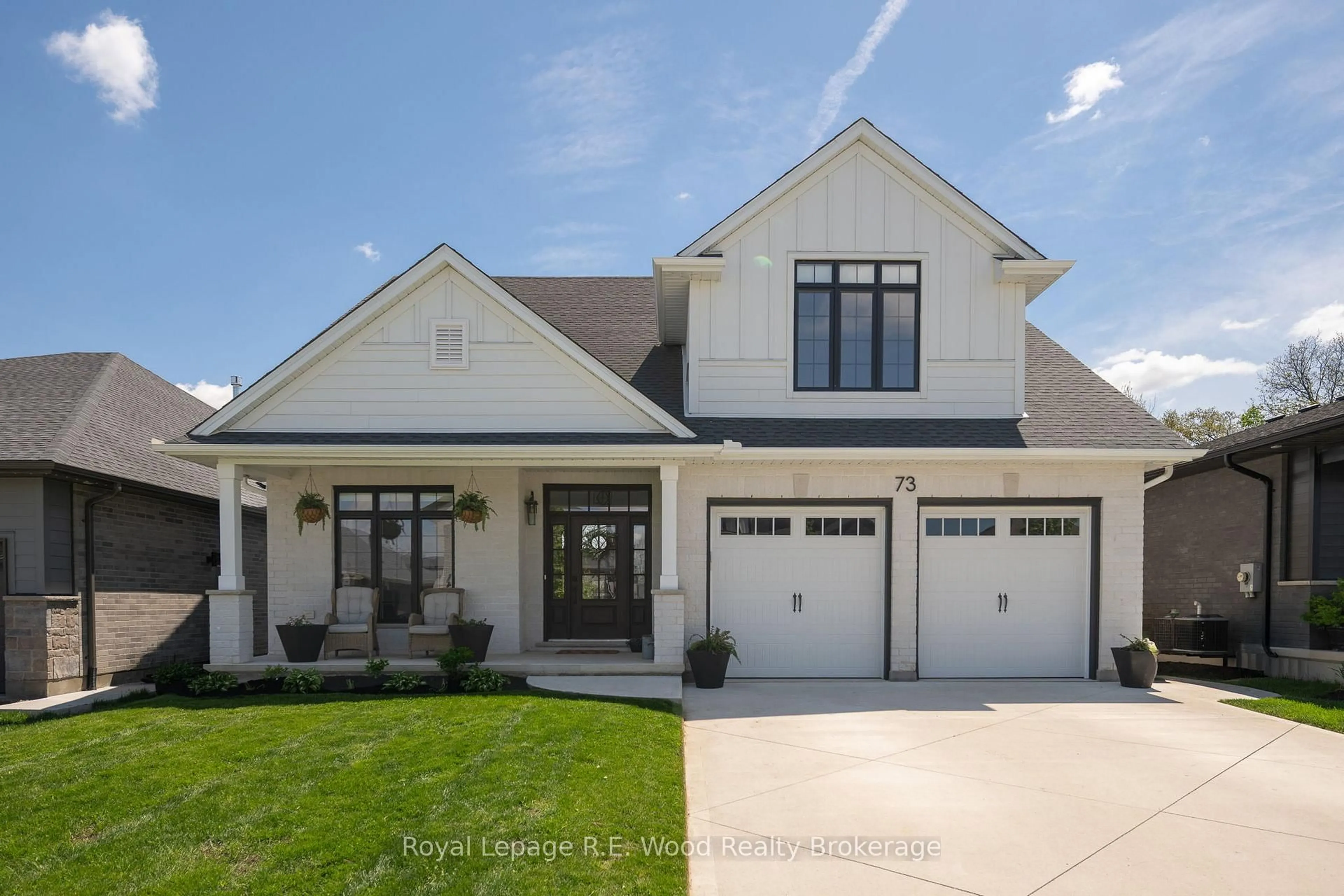 Home with brick exterior material, street for 73 Royal Dornoch Dr, St. Thomas Ontario N5R 0K4